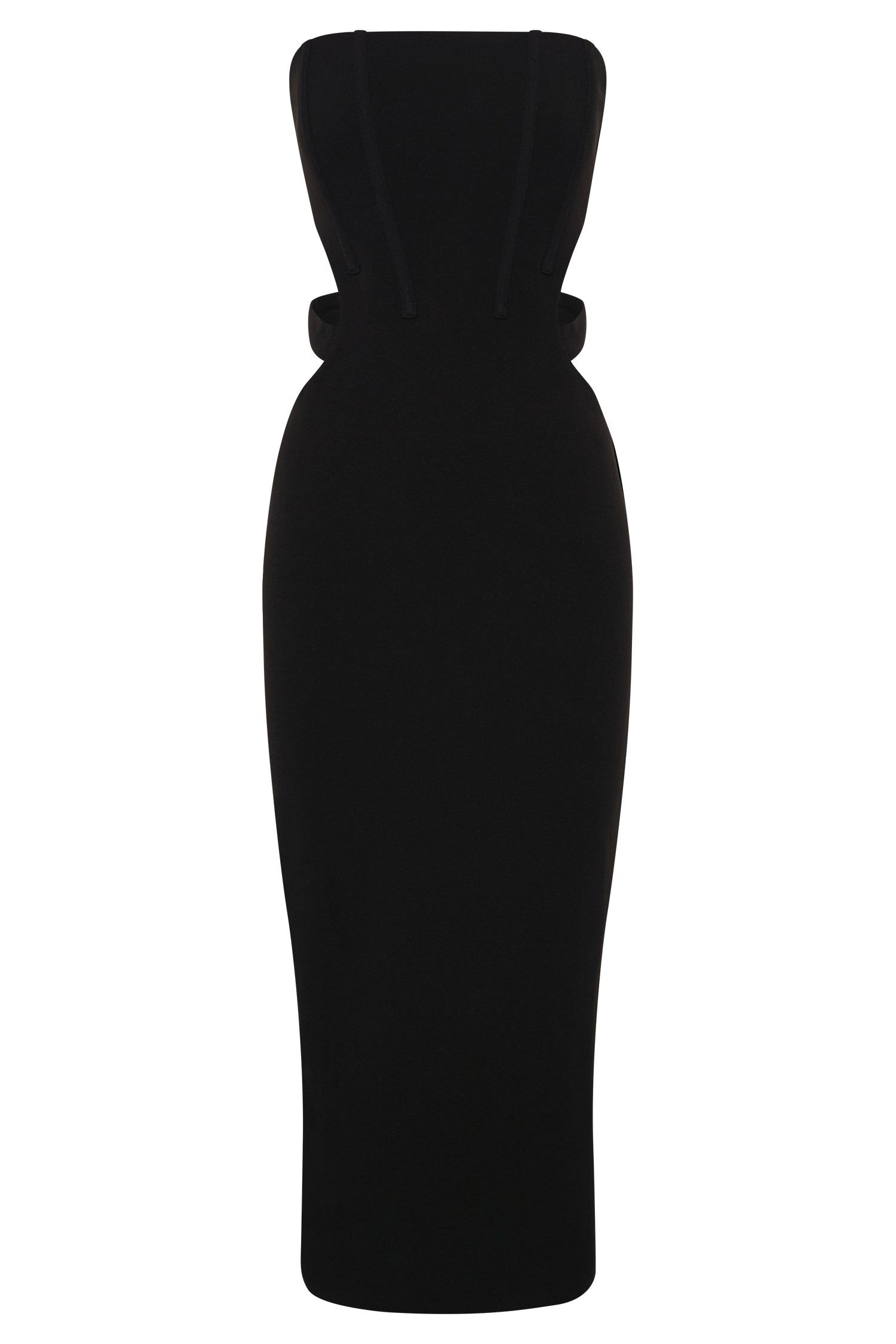 Catherine Cut Out Midi Dress - Black sold by Meshki product image thumbnail 9