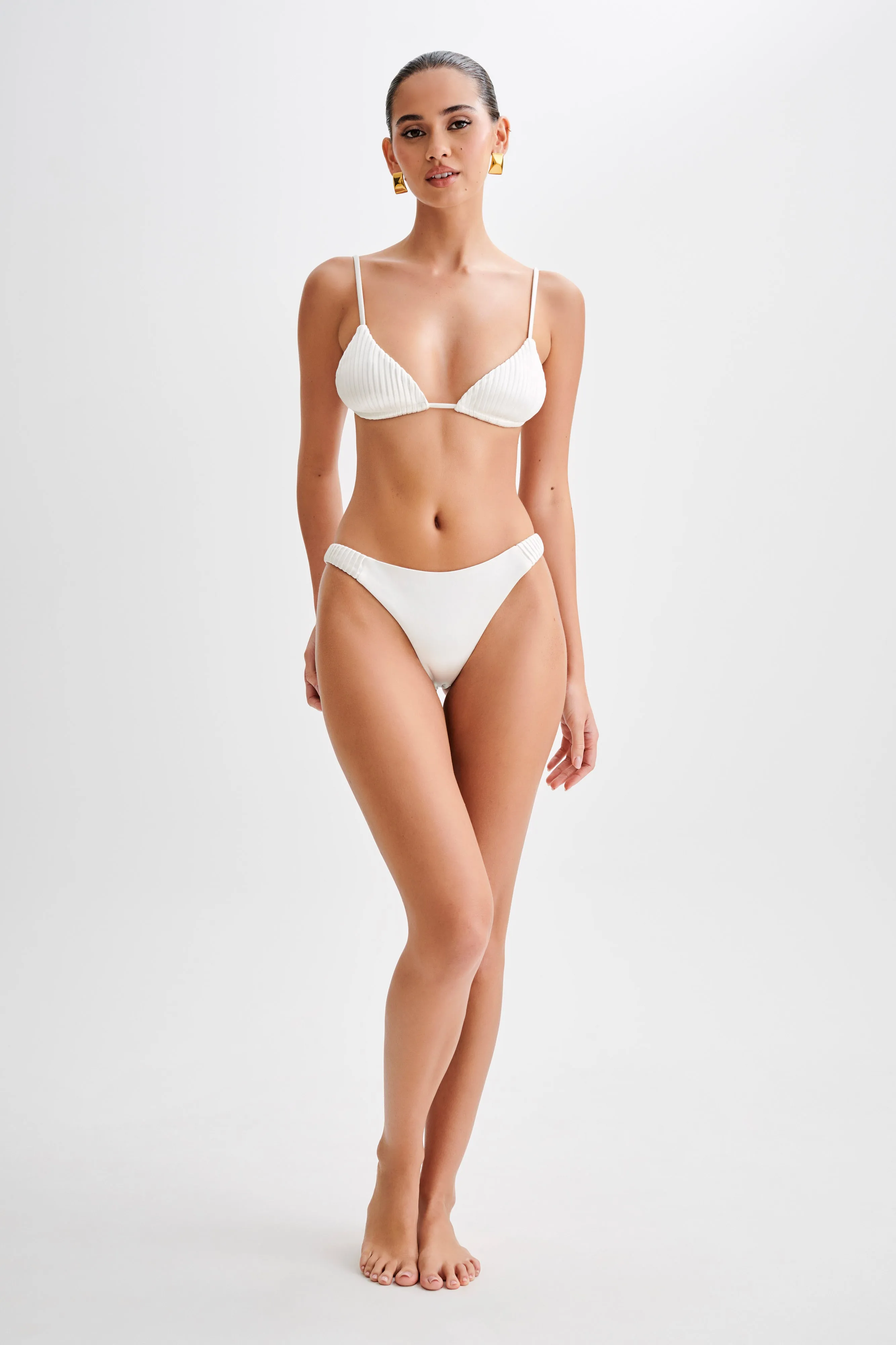Michelle Cheeky Bikini Bottom - Ivory sold by Meshki product image thumbnail 4