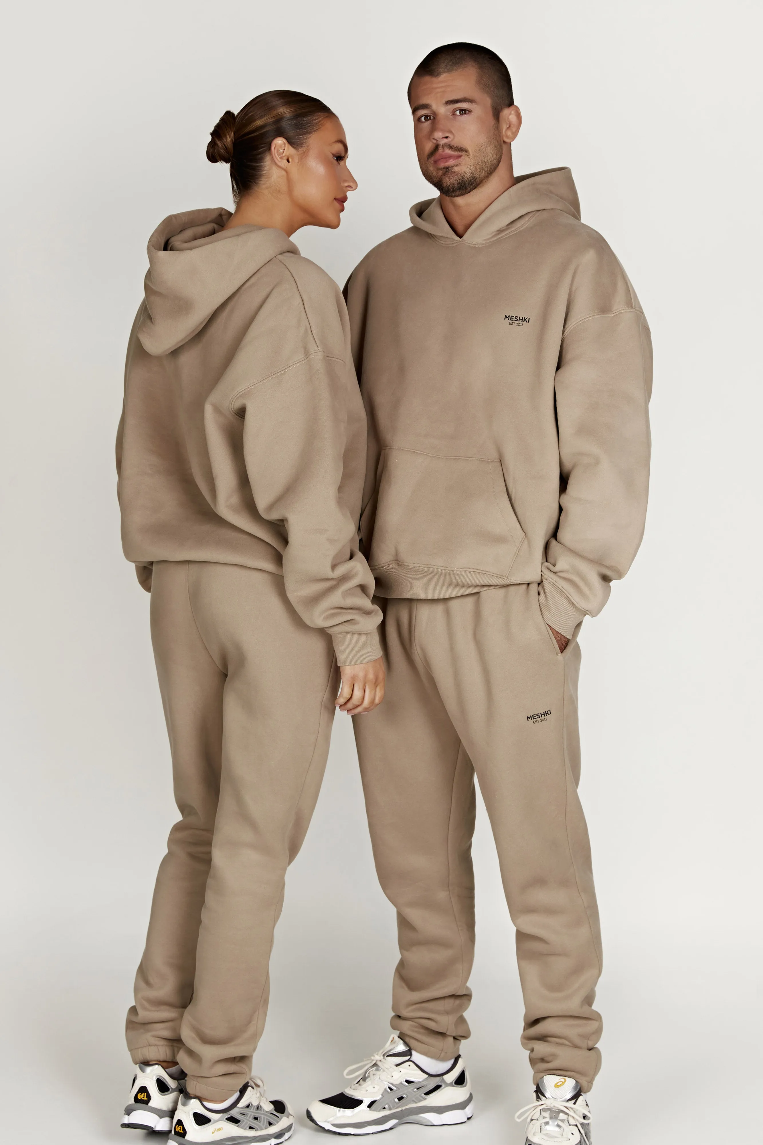 Frankie Unisex Jogger - Cement sold by Meshki product image thumbnail 3