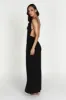 Darcy Cowl Maxi Dress With Low Back - Black sold by Meshki