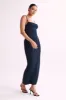 Cassie Modal Fishtail Maxi Dress - Black sold by Meshki