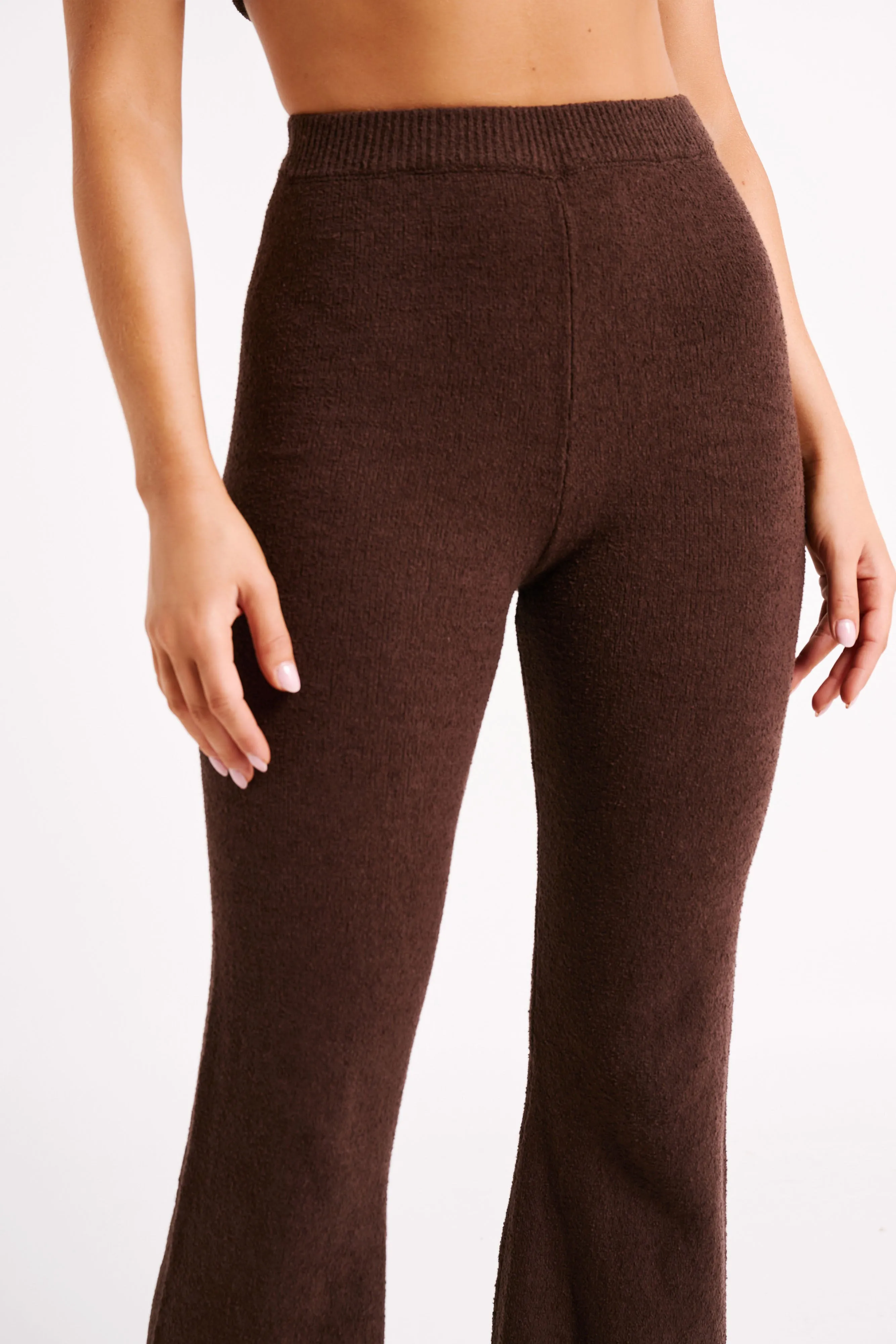 Angelina Knit Pants - Chocolate sold by Meshki product image thumbnail 2
