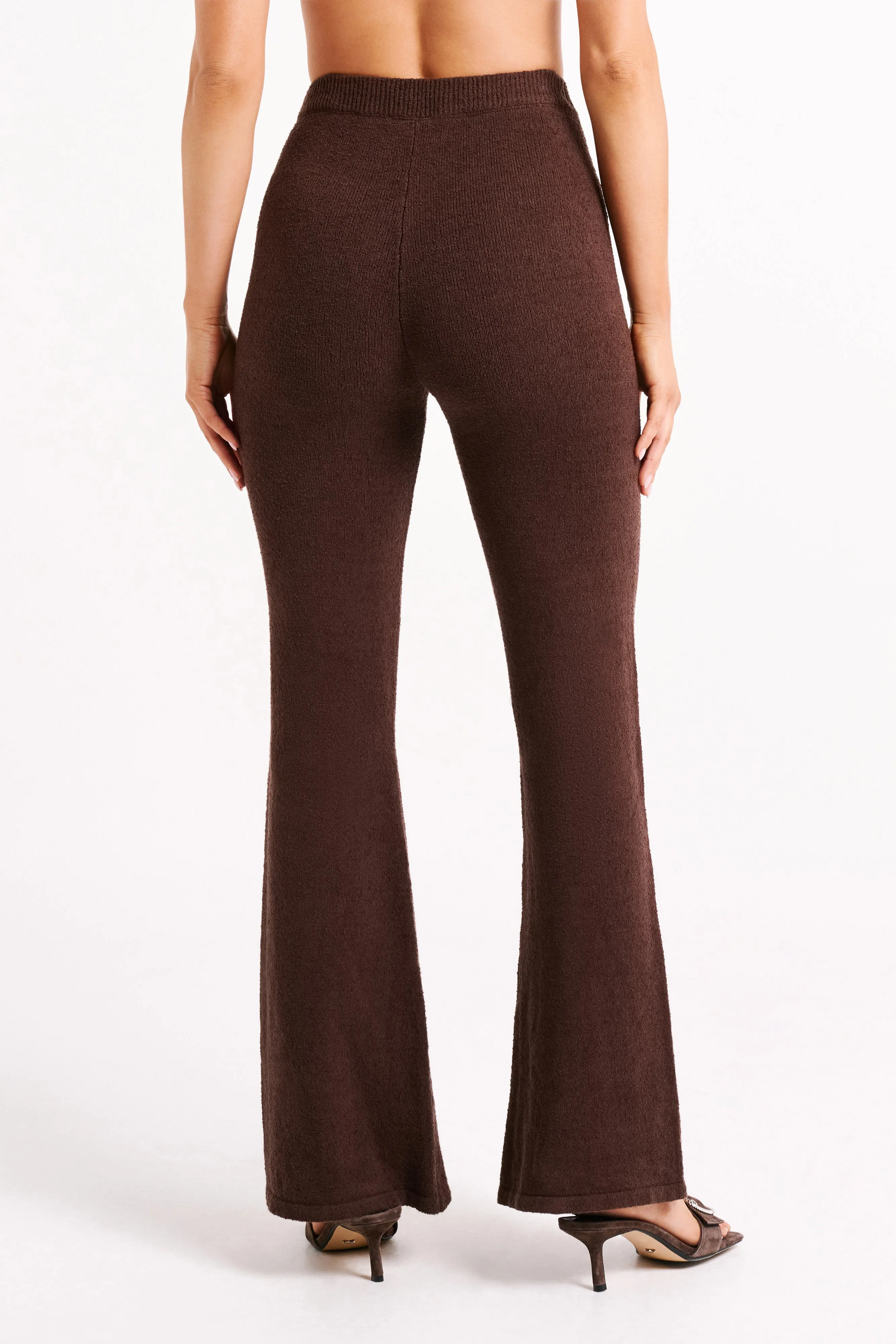 Angelina Knit Pants - Chocolate sold by Meshki product image thumbnail 3