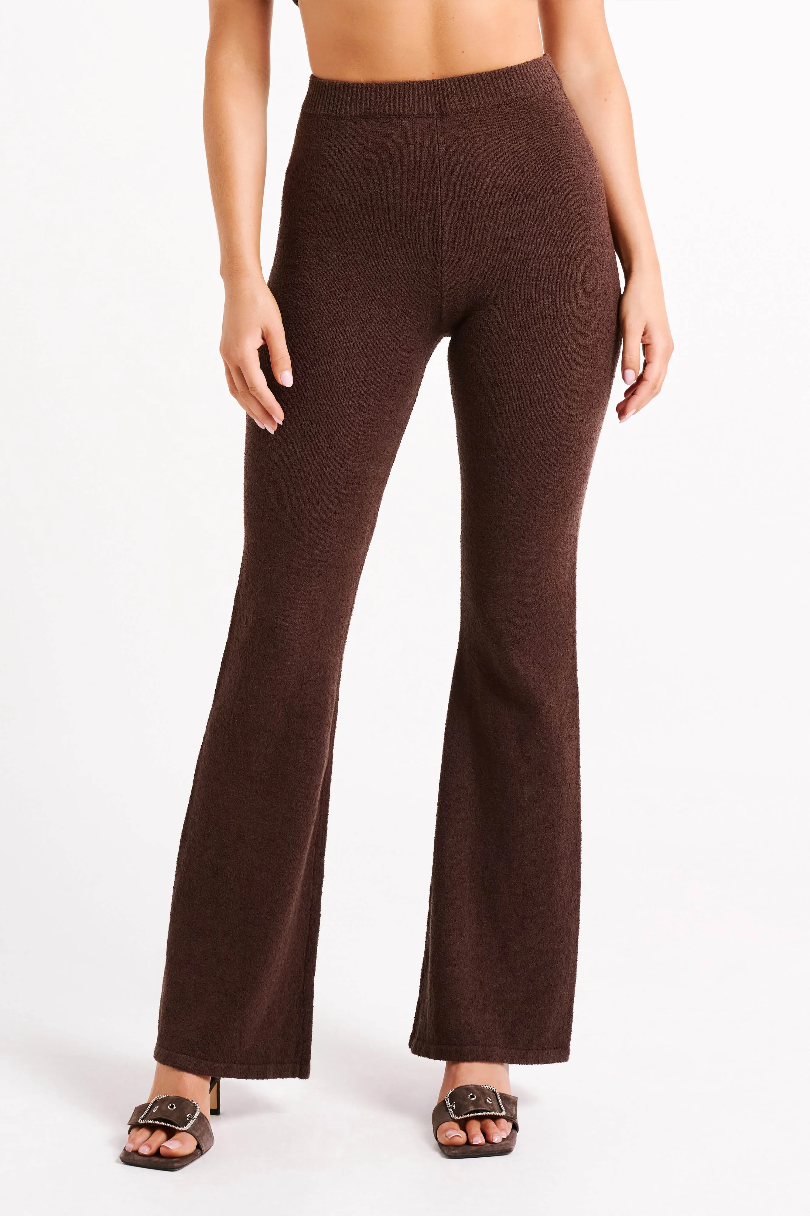 Angelina Knit Pants - Chocolate sold by Meshki product image thumbnail 4