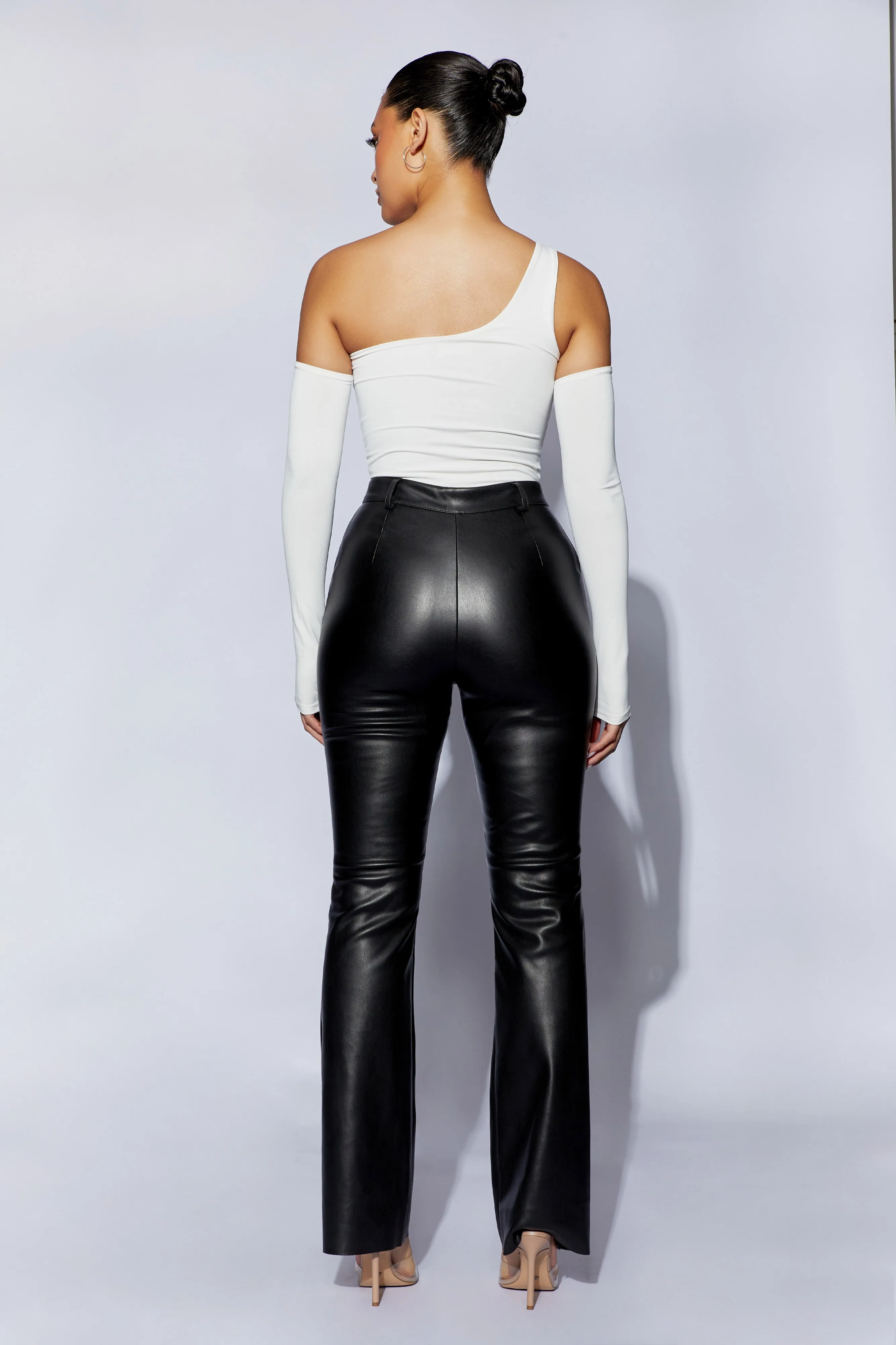 Lexi One Shoulder Cut Out Bodysuit - White sold by Meshki product image thumbnail 2