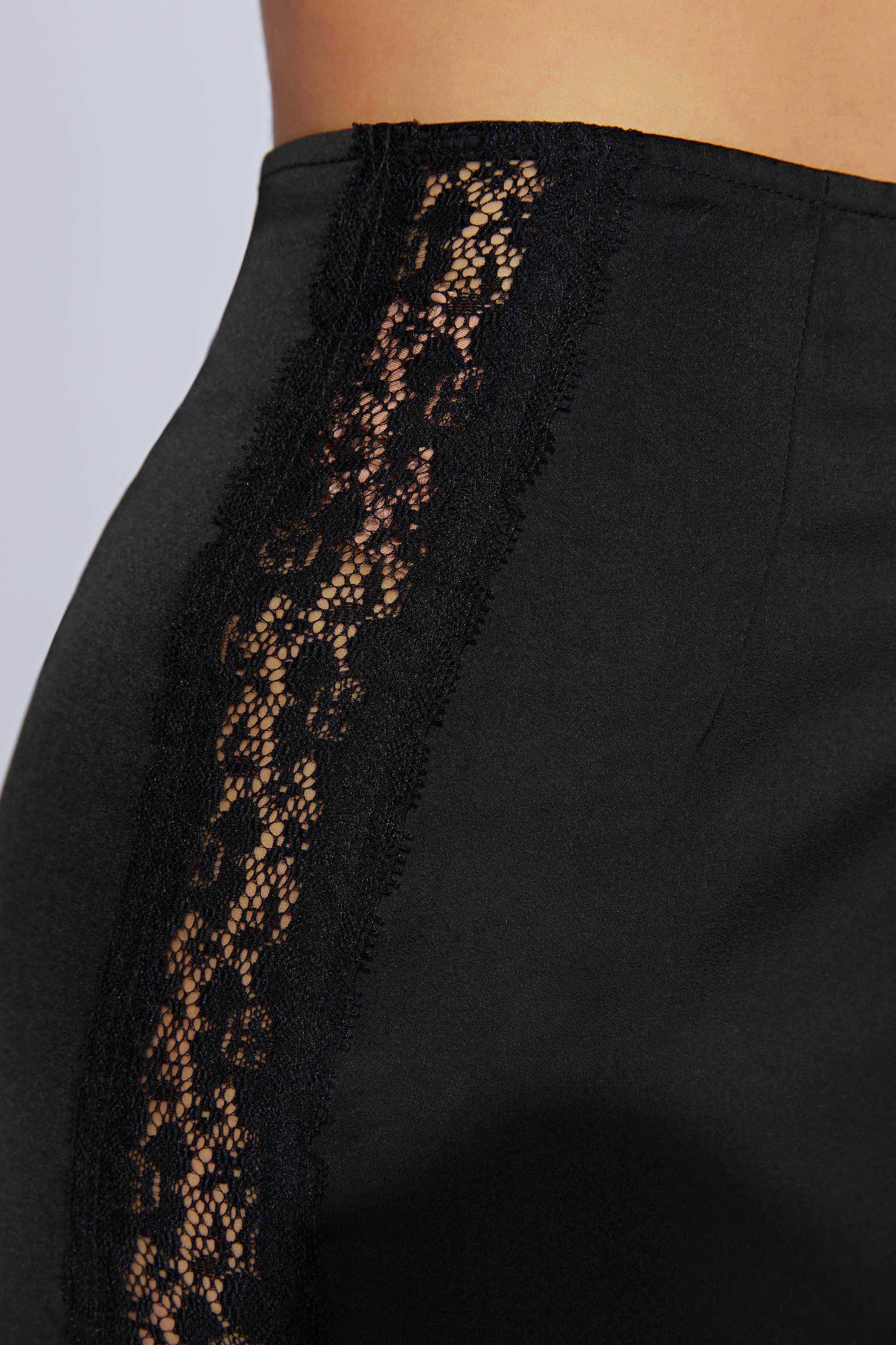Bellamy Lace Maxi Skirt - Black sold by Meshki product image thumbnail 2