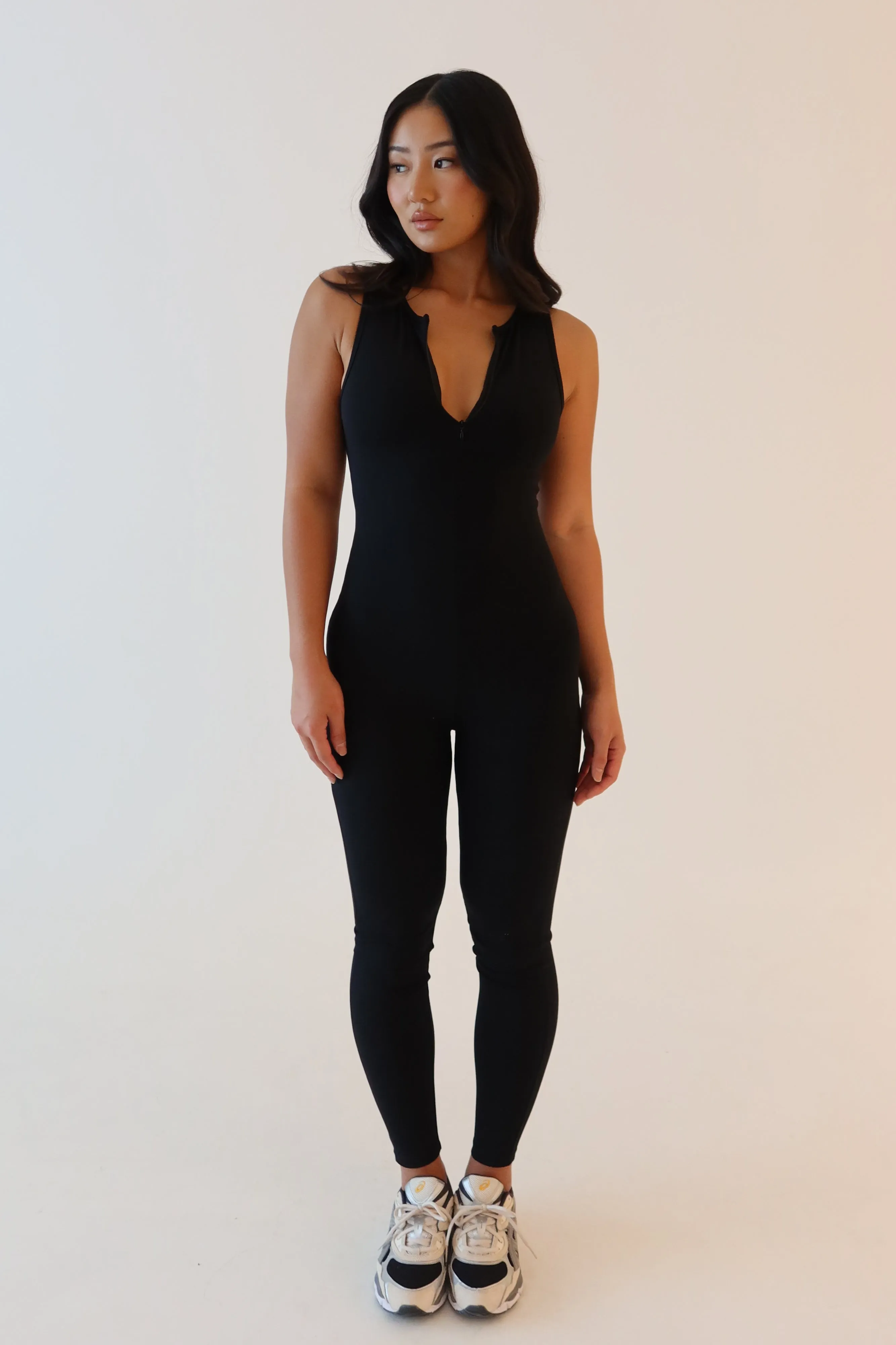 Malone Sleeveless Jumpsuit - Black sold by Meshki product image thumbnail 3