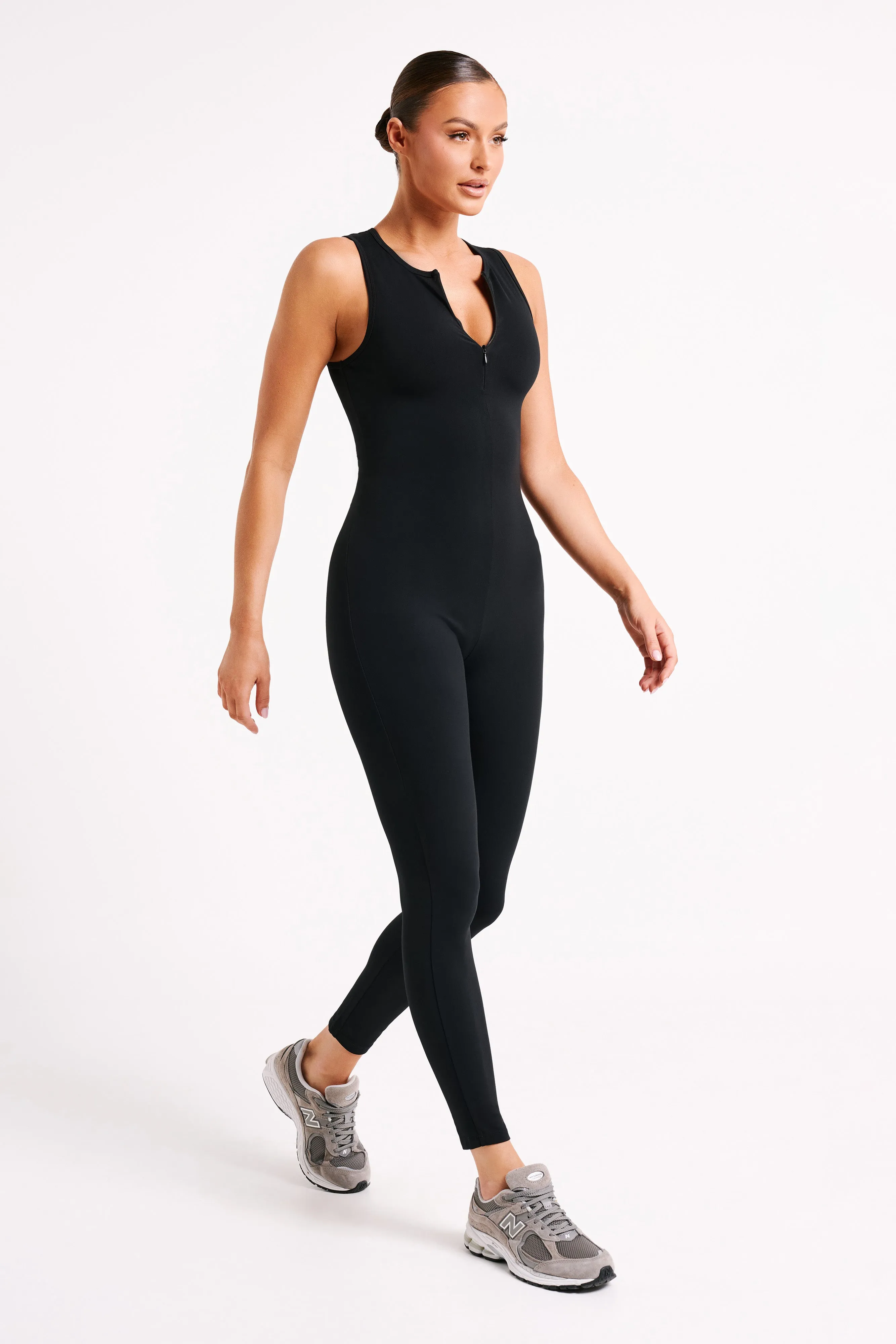 Malone Sleeveless Jumpsuit - Black sold by Meshki product image thumbnail 5