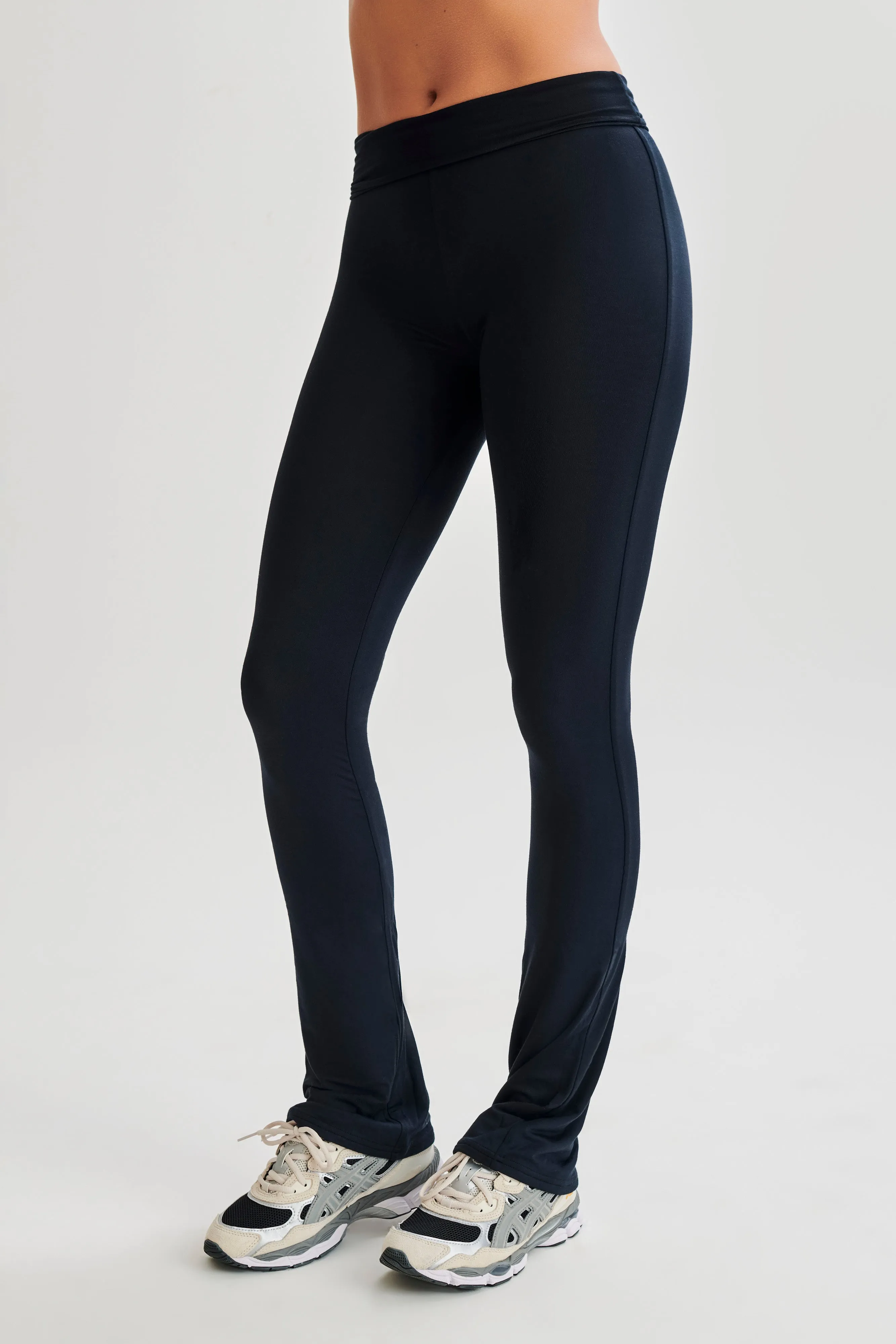 Sabrina Modal Straight Leg Pant - Black sold by Meshki