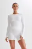 Venus Long Sleeve Top - White sold by Meshki