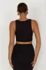 Chloe Cut Out Crop Top - Black sold by Meshki