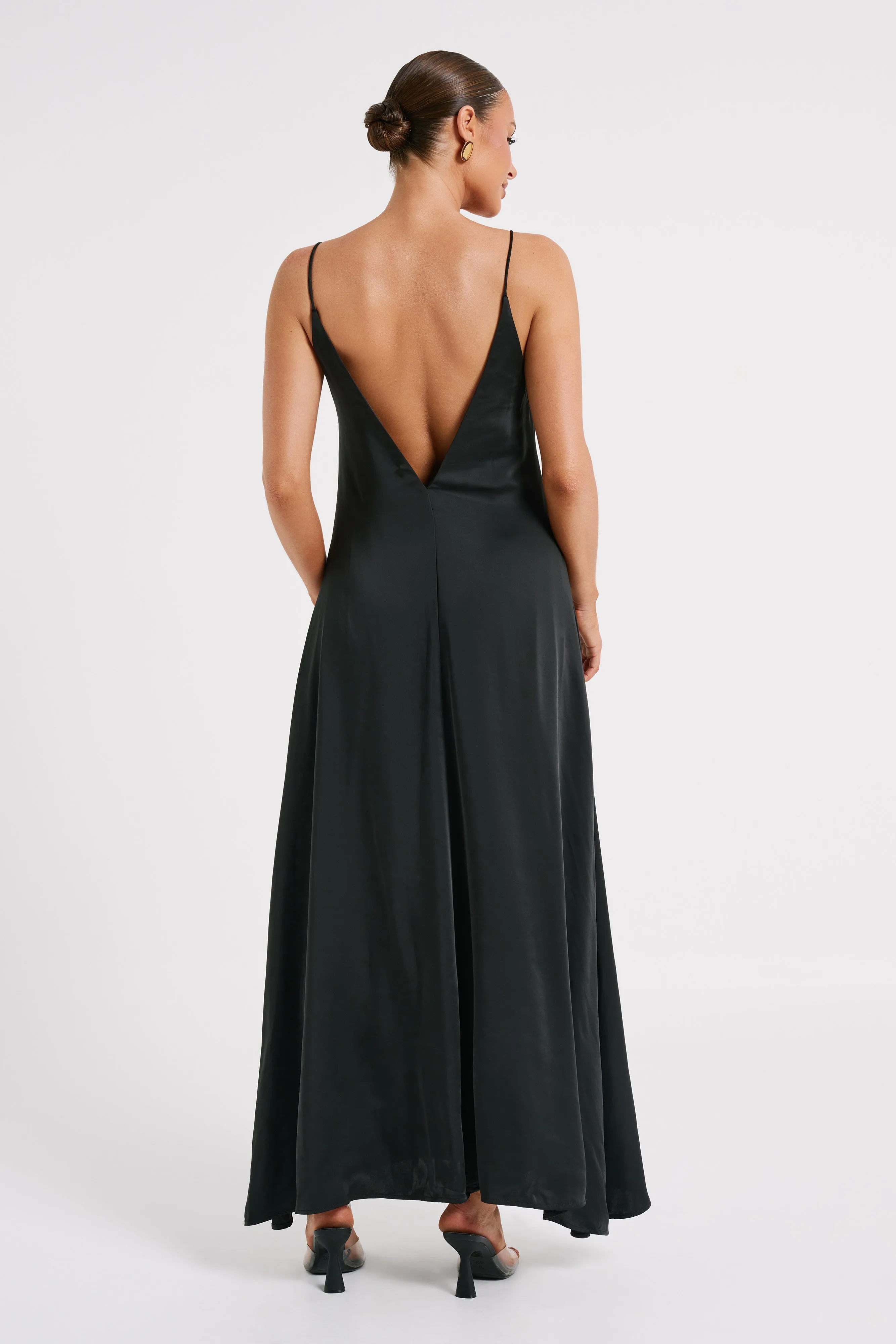 Beatrice Flowy Maxi Dress - Black sold by Meshki product image thumbnail 2