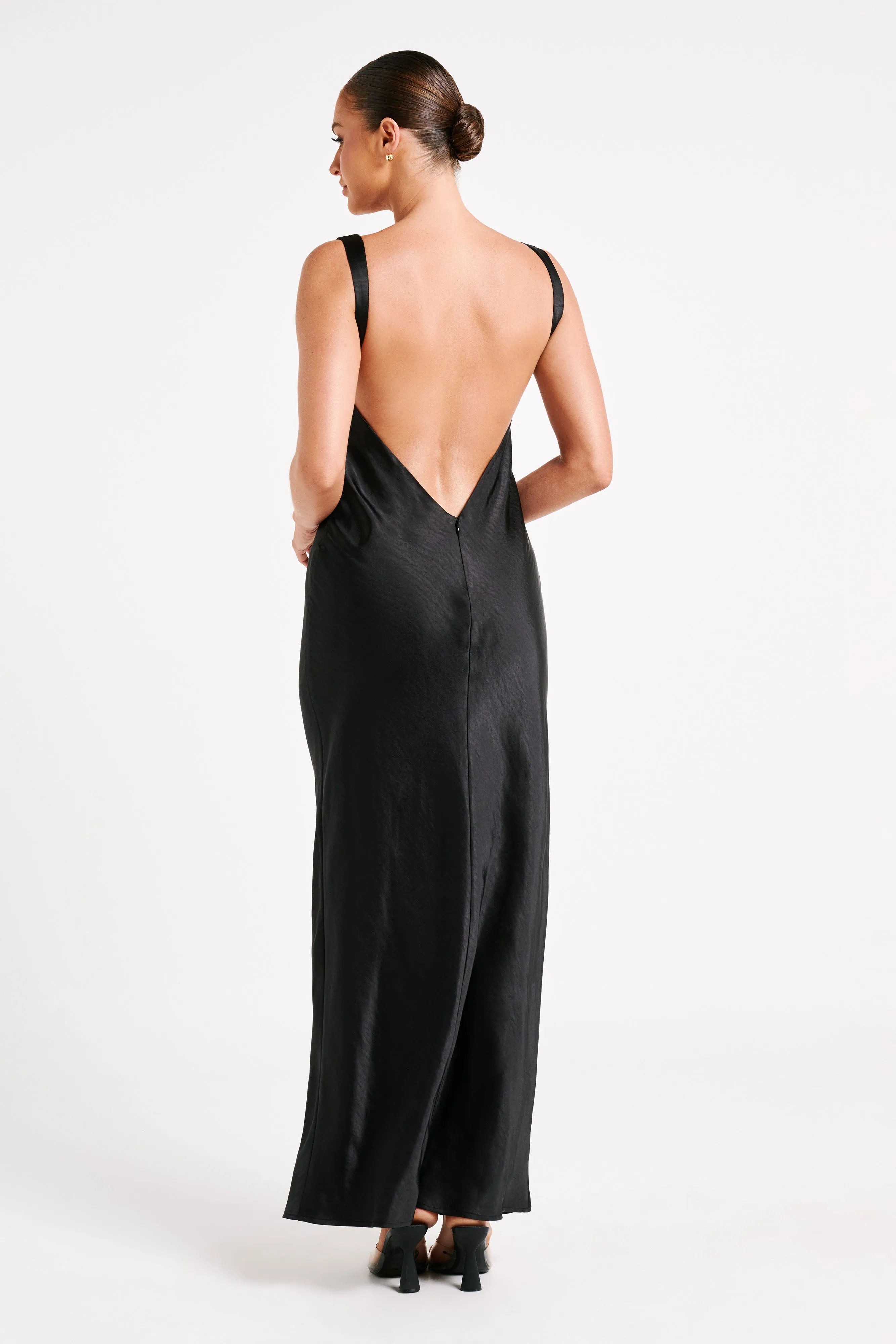 Indy Open Back Maxi Dress - Black sold by Meshki product image thumbnail 3