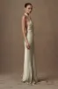 Esther Iridescent Satin Cowl Maxi Dress - Sage sold by Meshki