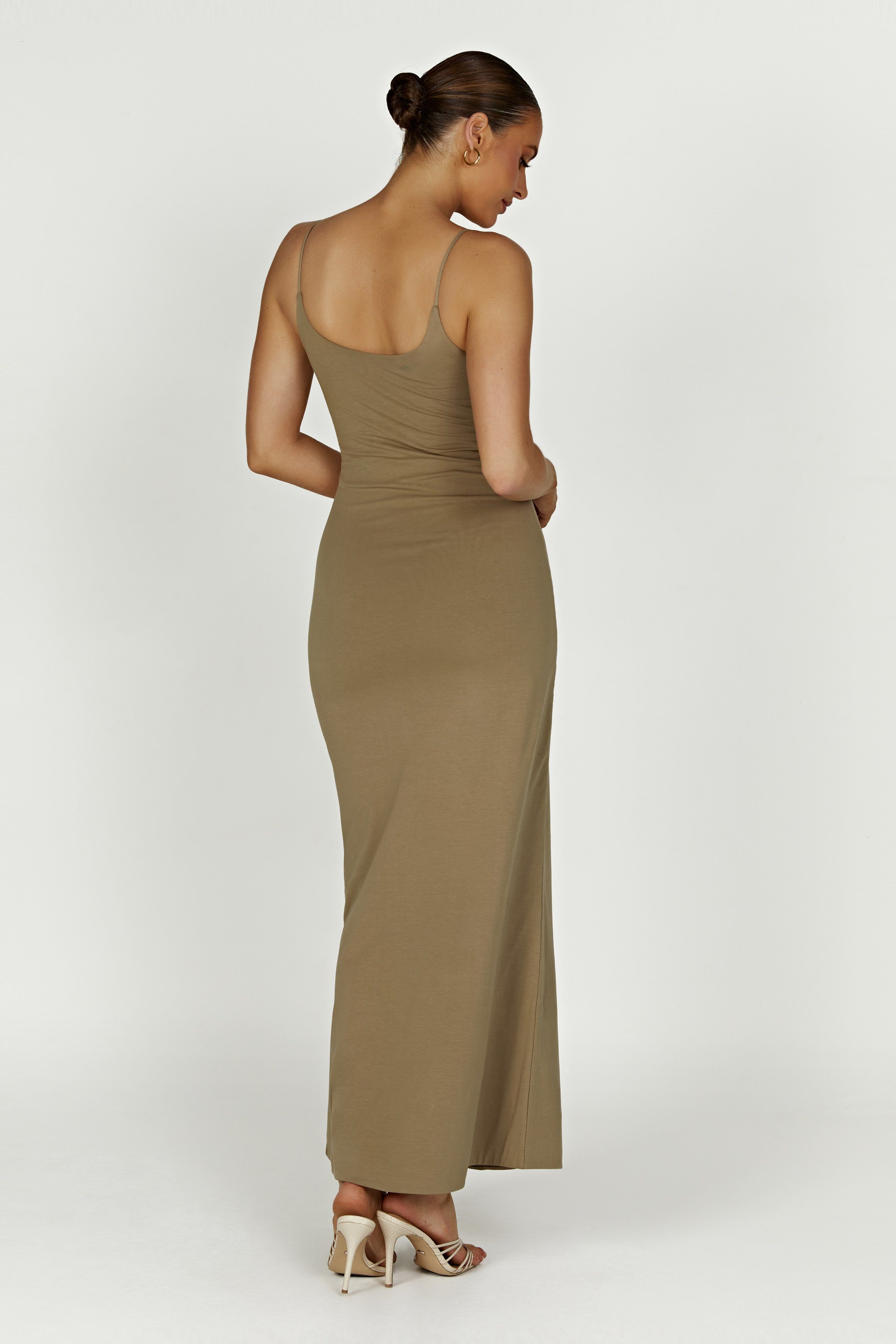 Aylani Cami Maxi Dress - Olive sold by Meshki product image thumbnail 3