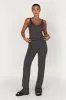Linnie Straight Leg Knit Pant - Charcoal sold by Meshki
