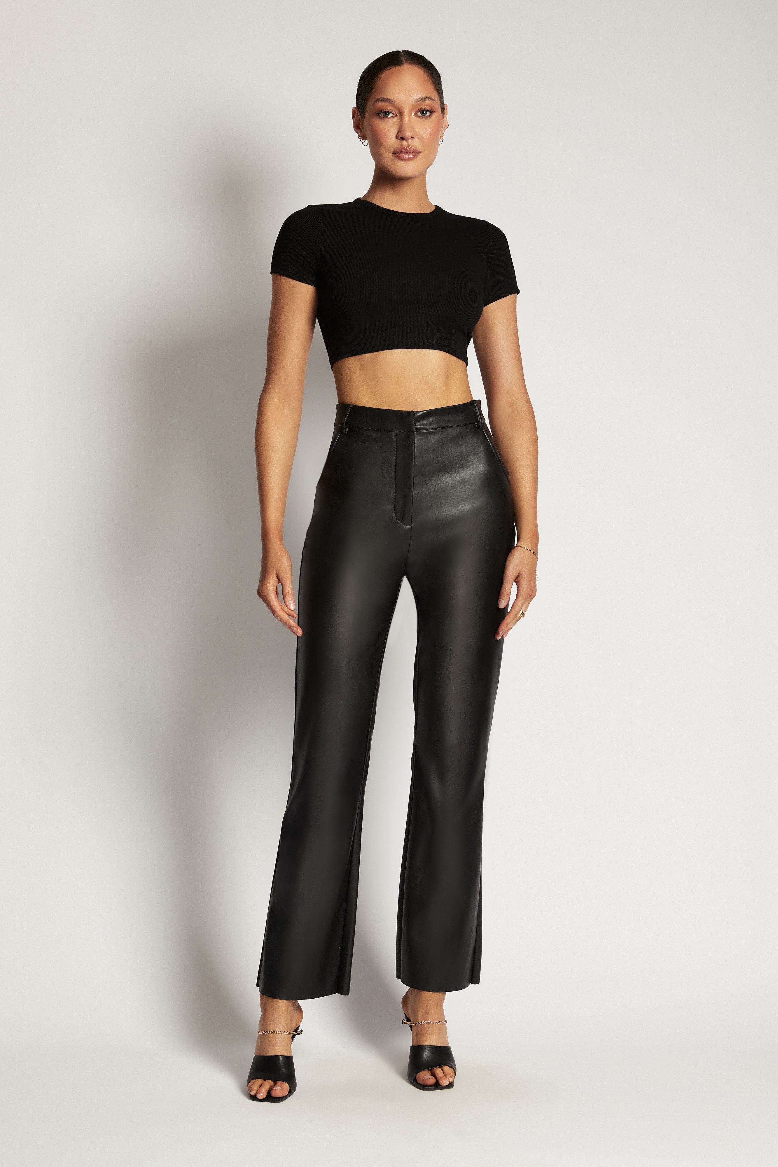 Alba Ribbed Tshirt - Black sold by Meshki product image thumbnail 5