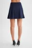 Julianna Cotton Pleated Mini Skirt - Navy sold by Meshki