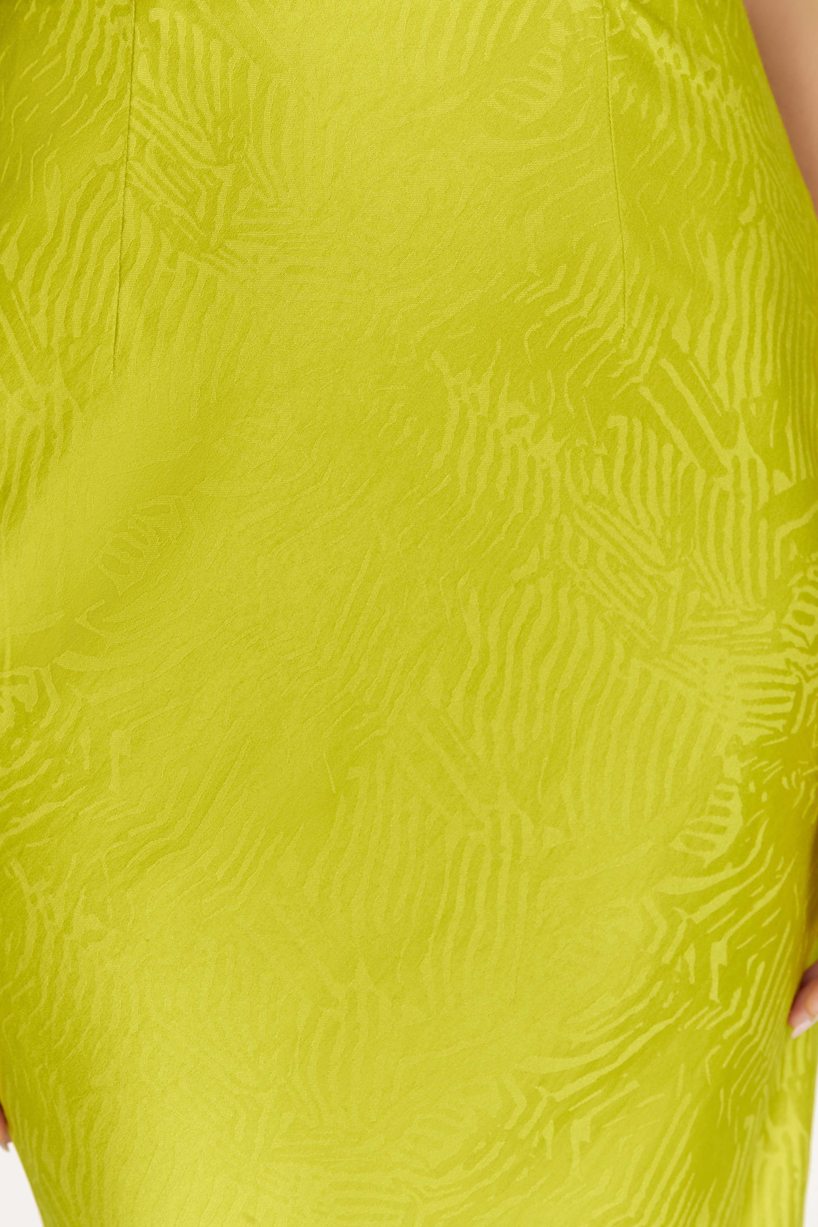 Fallon Cowl Midi Dress - Chartreuse sold by Meshki product image thumbnail 7
