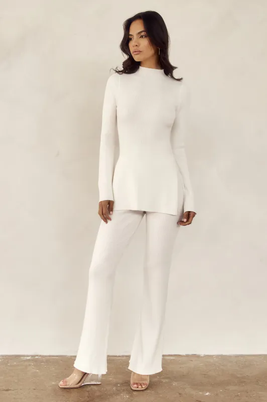Jovie Knit Pants - Off White sold by Meshki