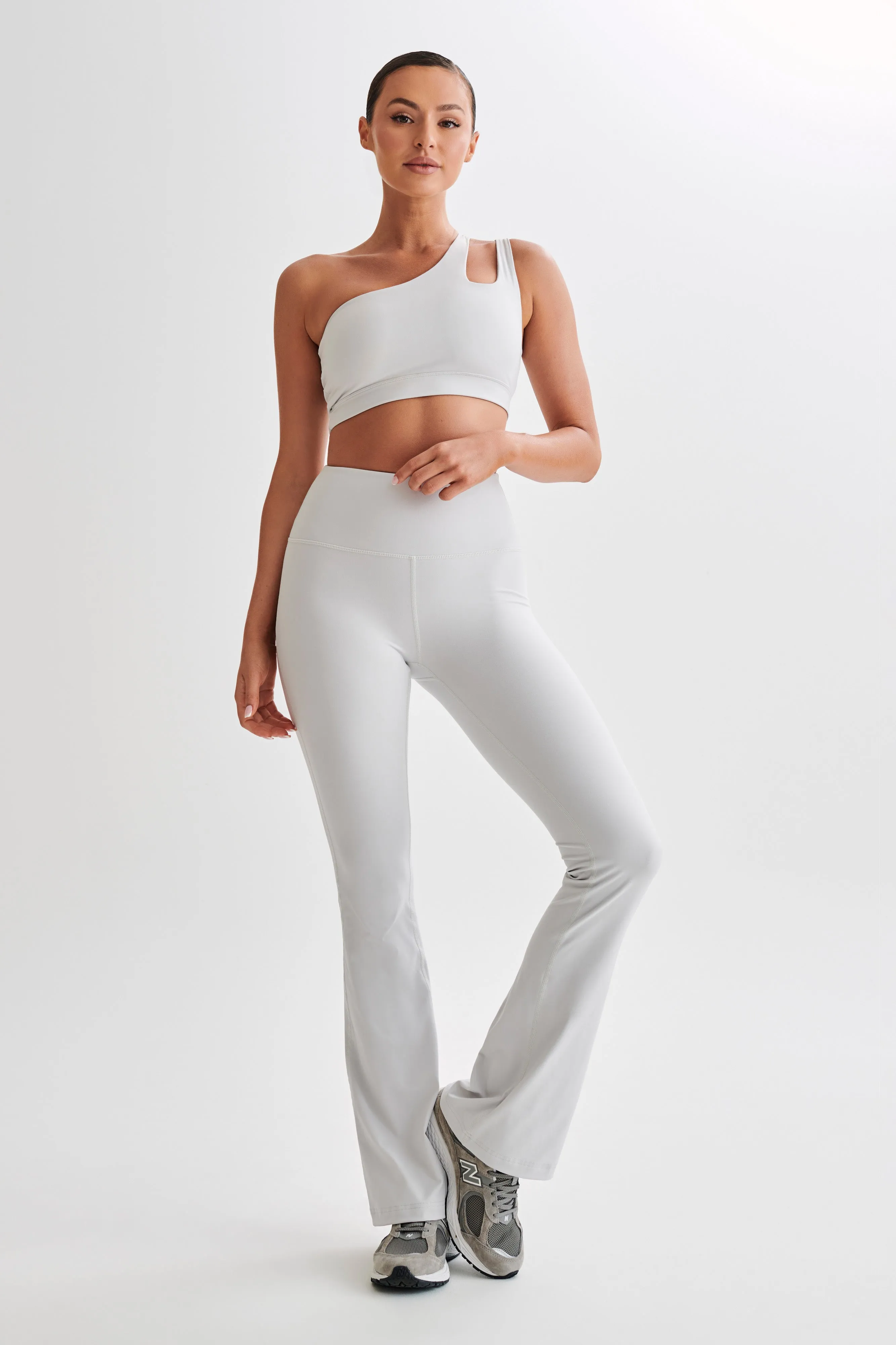 Floyd One Shoulder Crop Top - Ice Grey sold by Meshki product image thumbnail 5