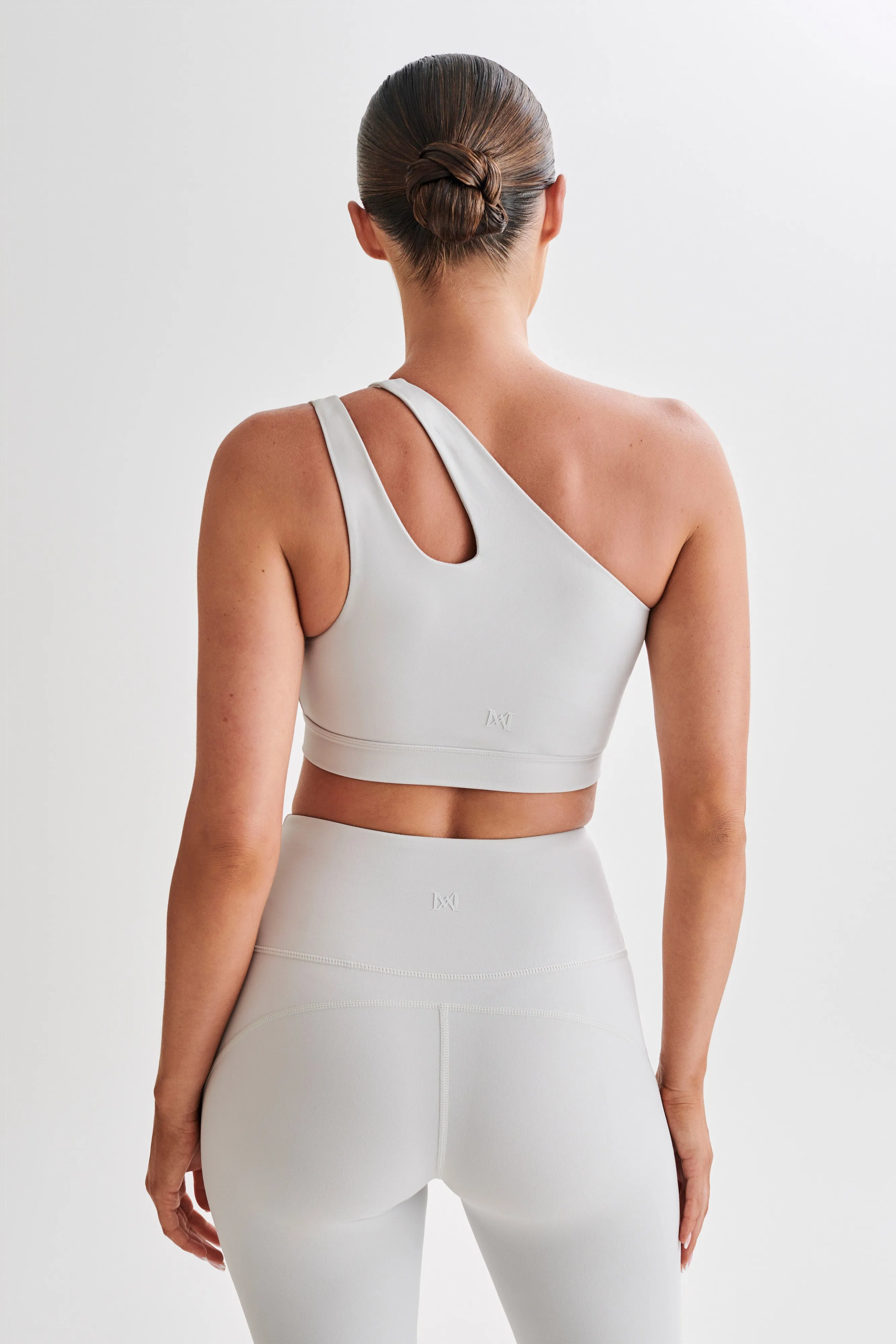 Floyd One Shoulder Crop Top - Ice Grey sold by Meshki product image thumbnail 2