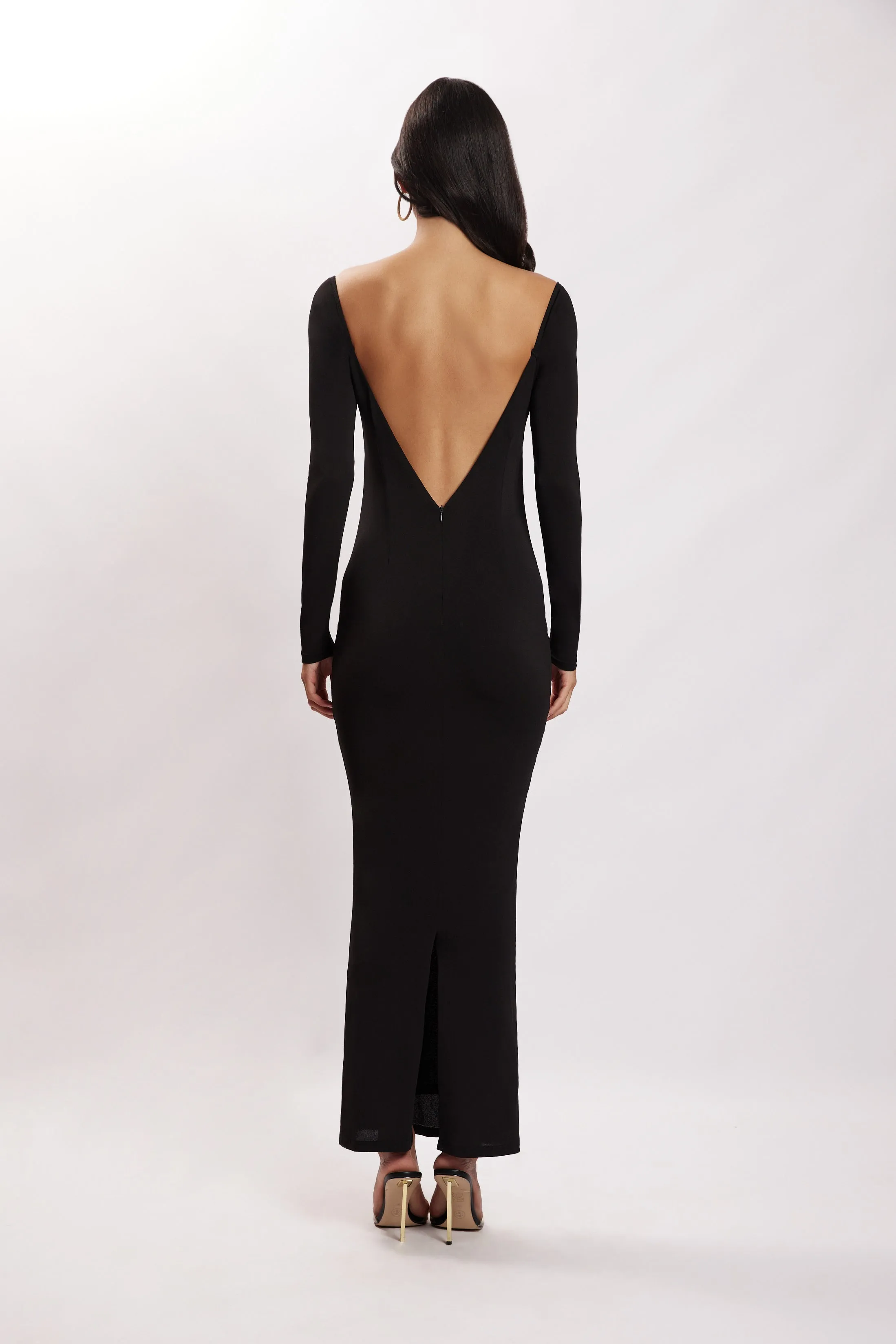 Ashleigh Cut Out Bandeau Maxi Dress - Black sold by Meshki product image thumbnail 2