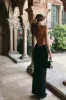Sabine Backless Maxi Dress - Black sold by Meshki