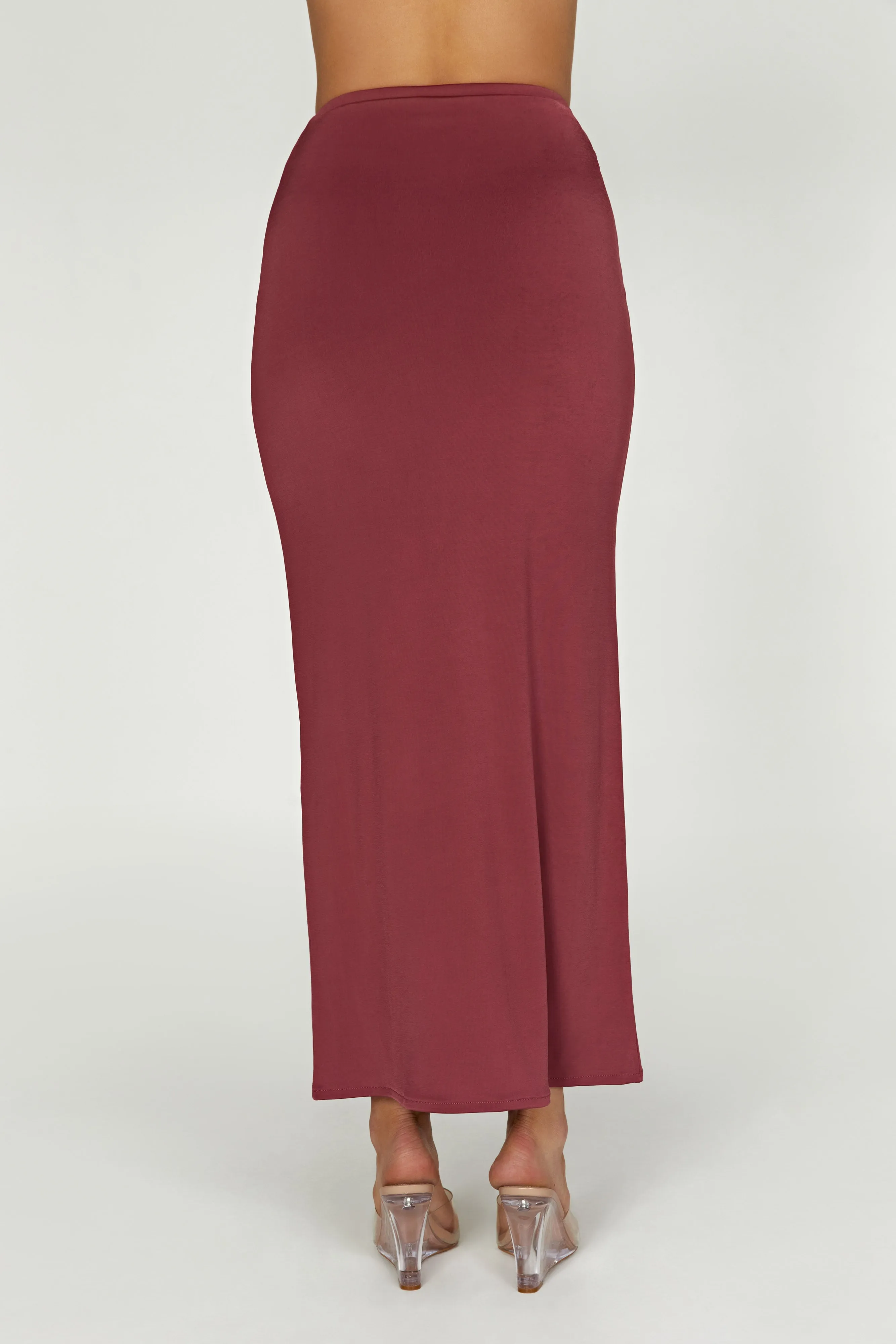 Ceri Maxi Twist Skirt - Wine sold by Meshki product image thumbnail 2