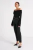 Marlisa Off Shoulder Twist Top - Black sold by Meshki