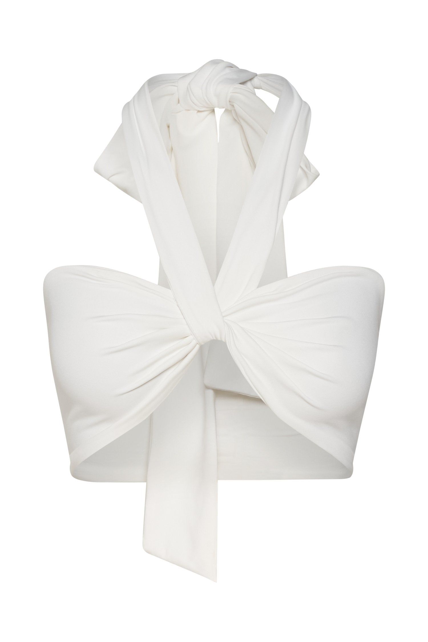 Lea Multi Way Crop Top - White sold by Meshki product image thumbnail 12