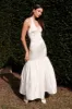 Danica Satin Halter Wedding Gown - White sold by Meshki