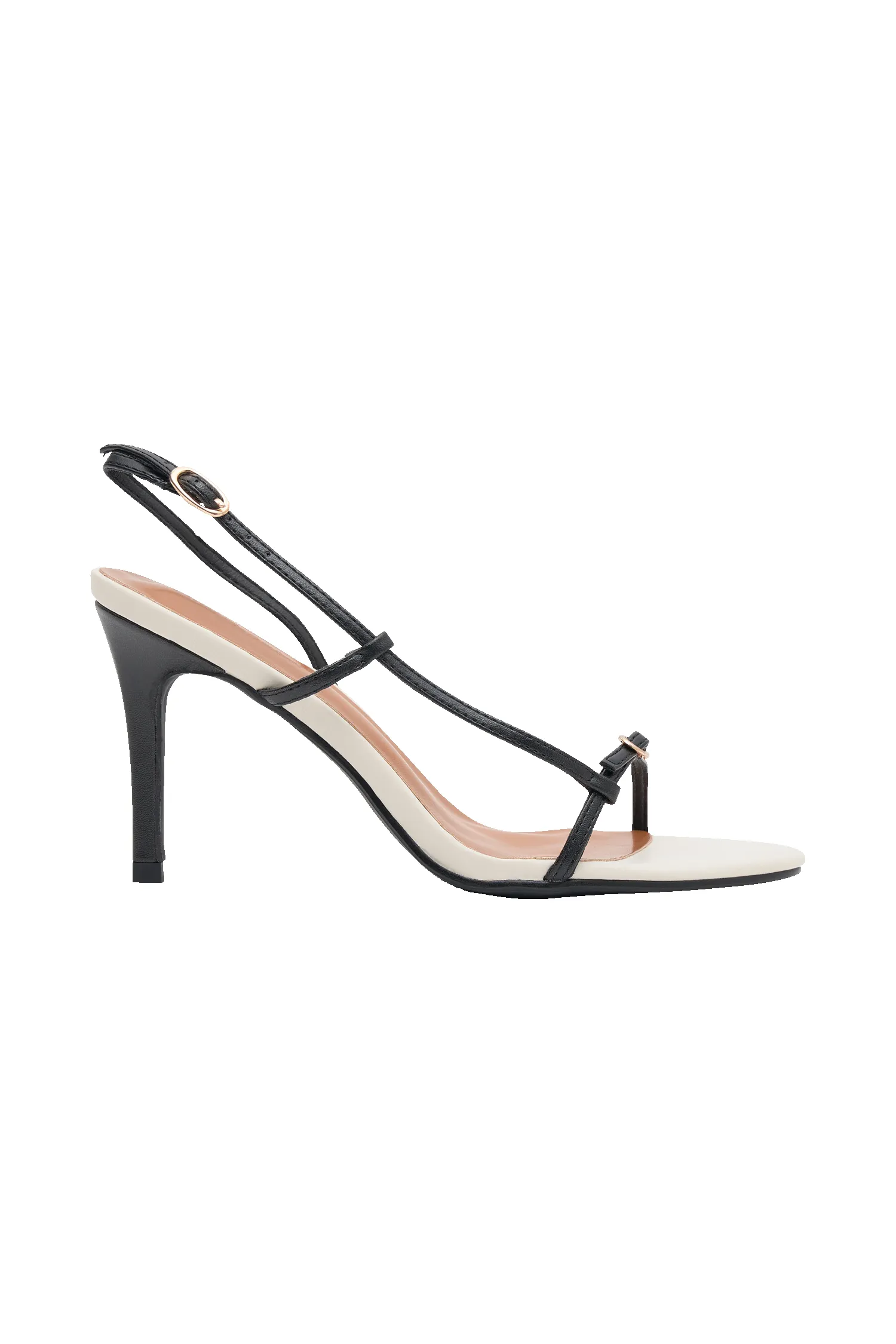 Lorette Faux Leather Heel - Ivory sold by Meshki product image thumbnail 4