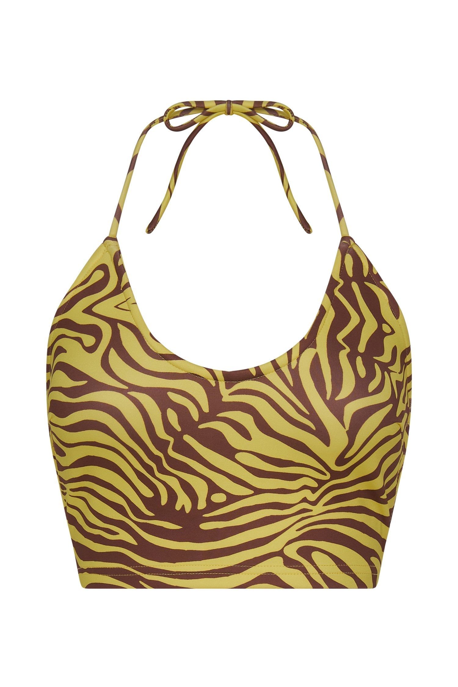Joelle Halter Crop Top - Zebra Print sold by Meshki product image thumbnail 10
