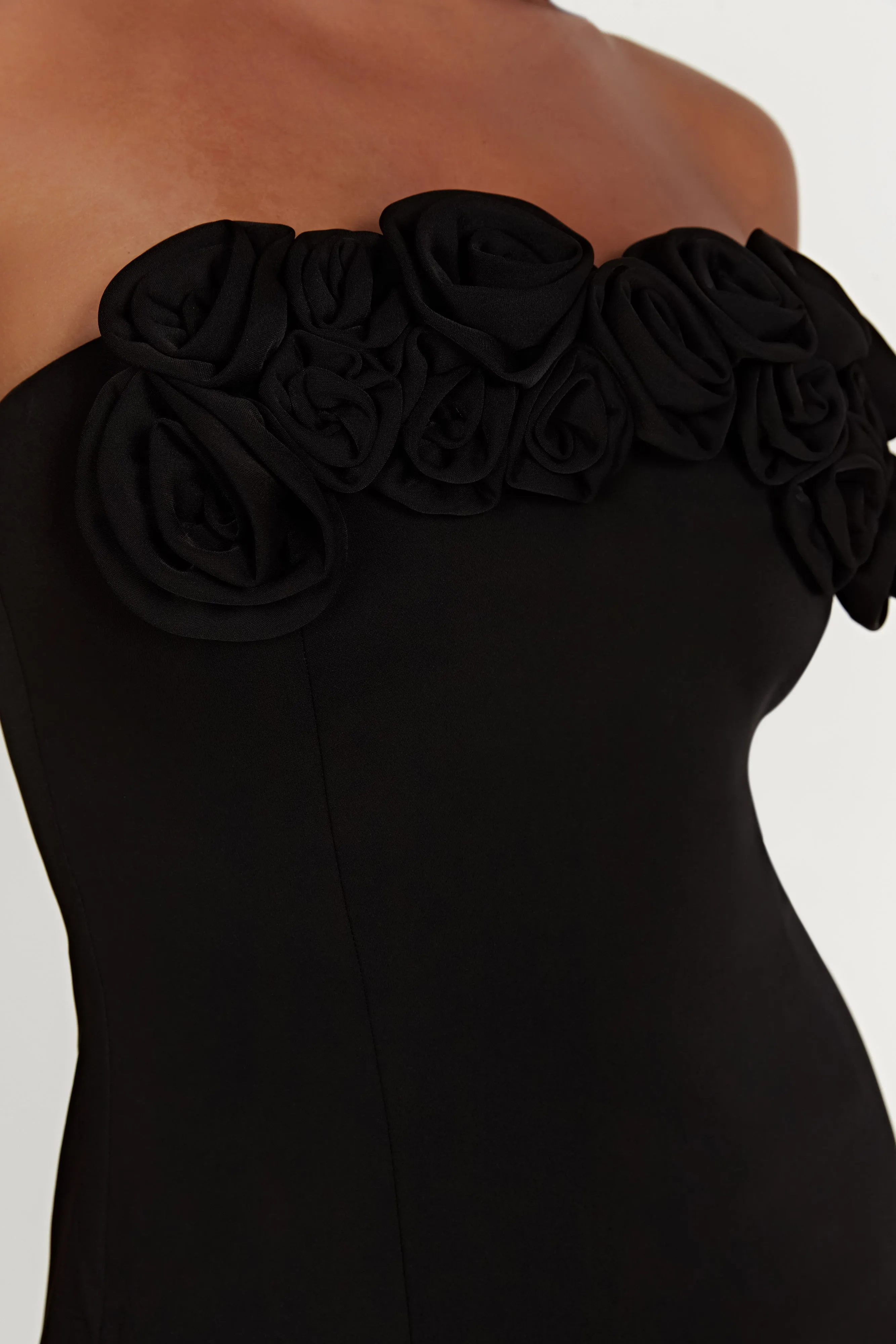Brooks Rose Mini Dress - Black sold by Meshki product image thumbnail 2