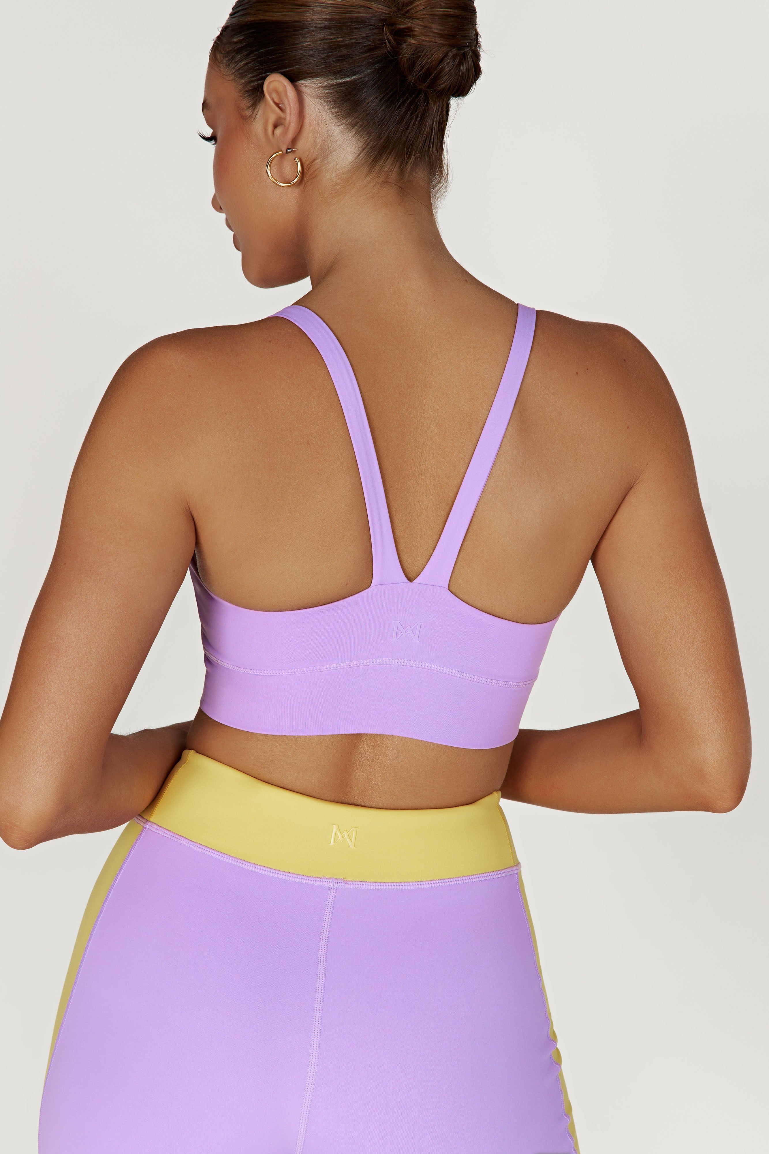 Elise V Back Cami Crop Top - Lilac sold by Meshki product image thumbnail 3