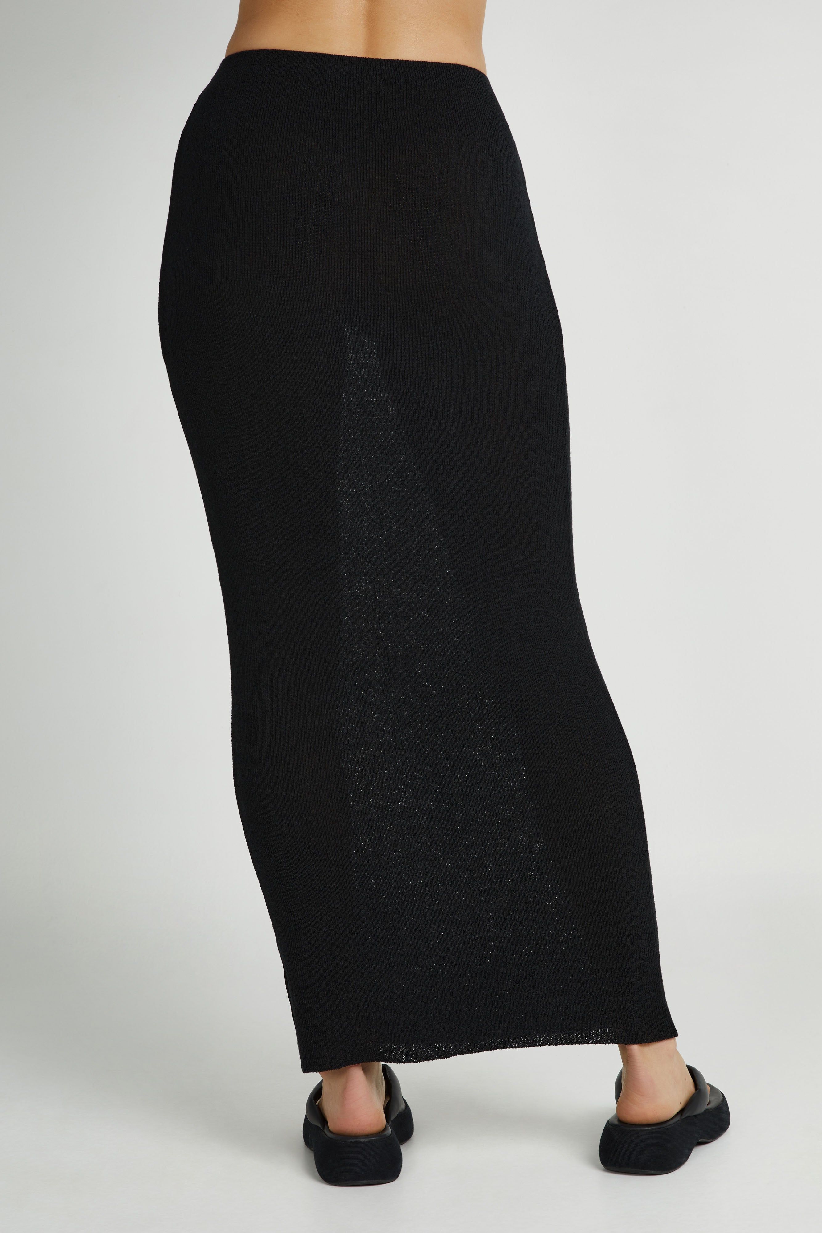 Maribelle Knit Maxi Skirt - Black sold by Meshki product image thumbnail 2