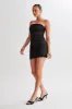 Amadea Lace Mini Dress - Black sold by Meshki