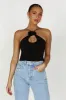 Adeline Rose Halter Top - Black sold by Meshki