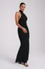 Genesis High Neck Maxi Dress - Black sold by Meshki