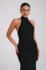 Genesis High Neck Maxi Dress - Black sold by Meshki
