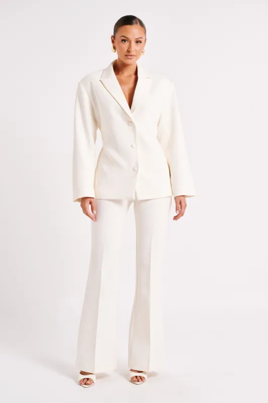 Addie Suiting Blazer - Ivory sold by Meshki