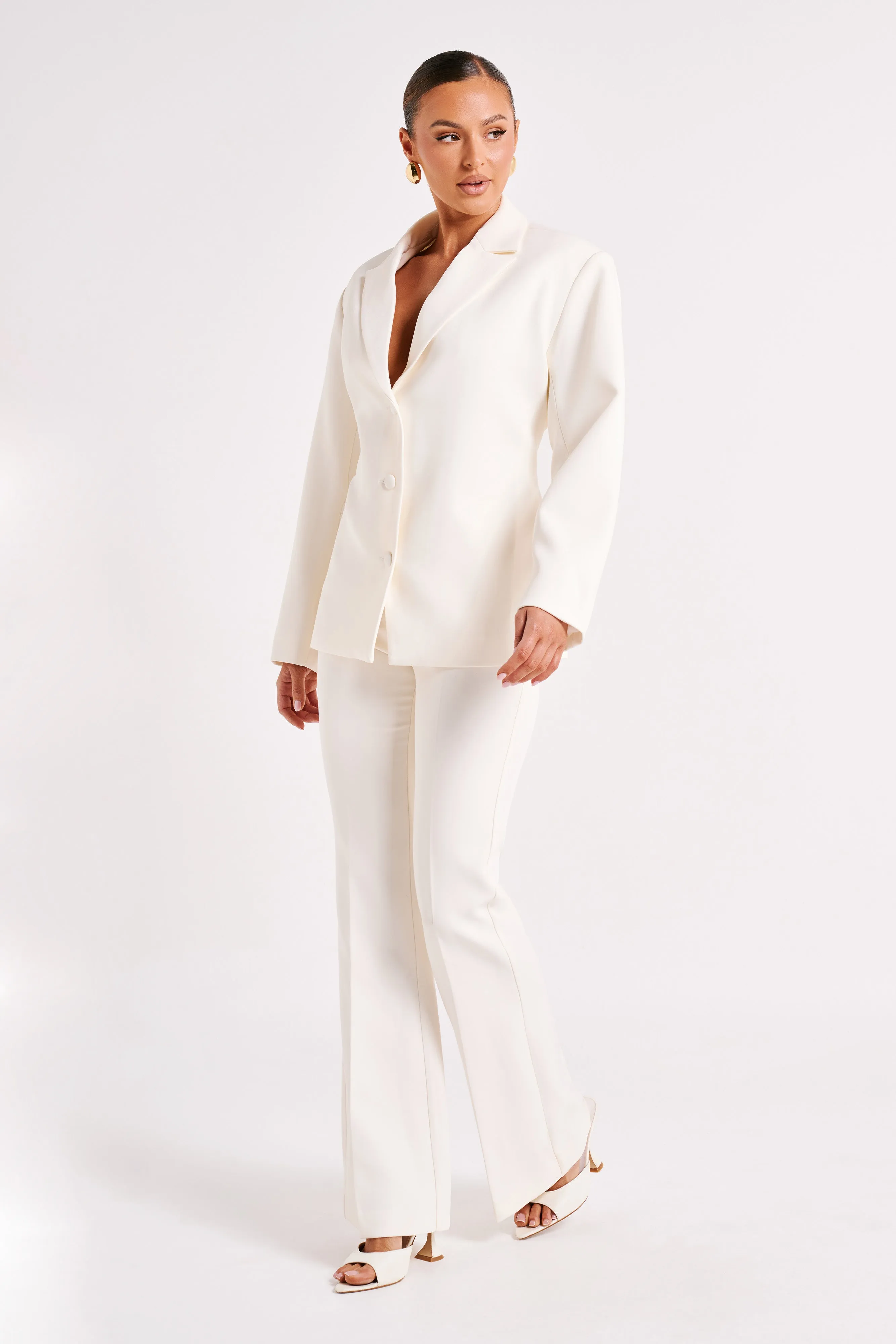 Addie Suiting Blazer - Ivory sold by Meshki product image thumbnail 5
