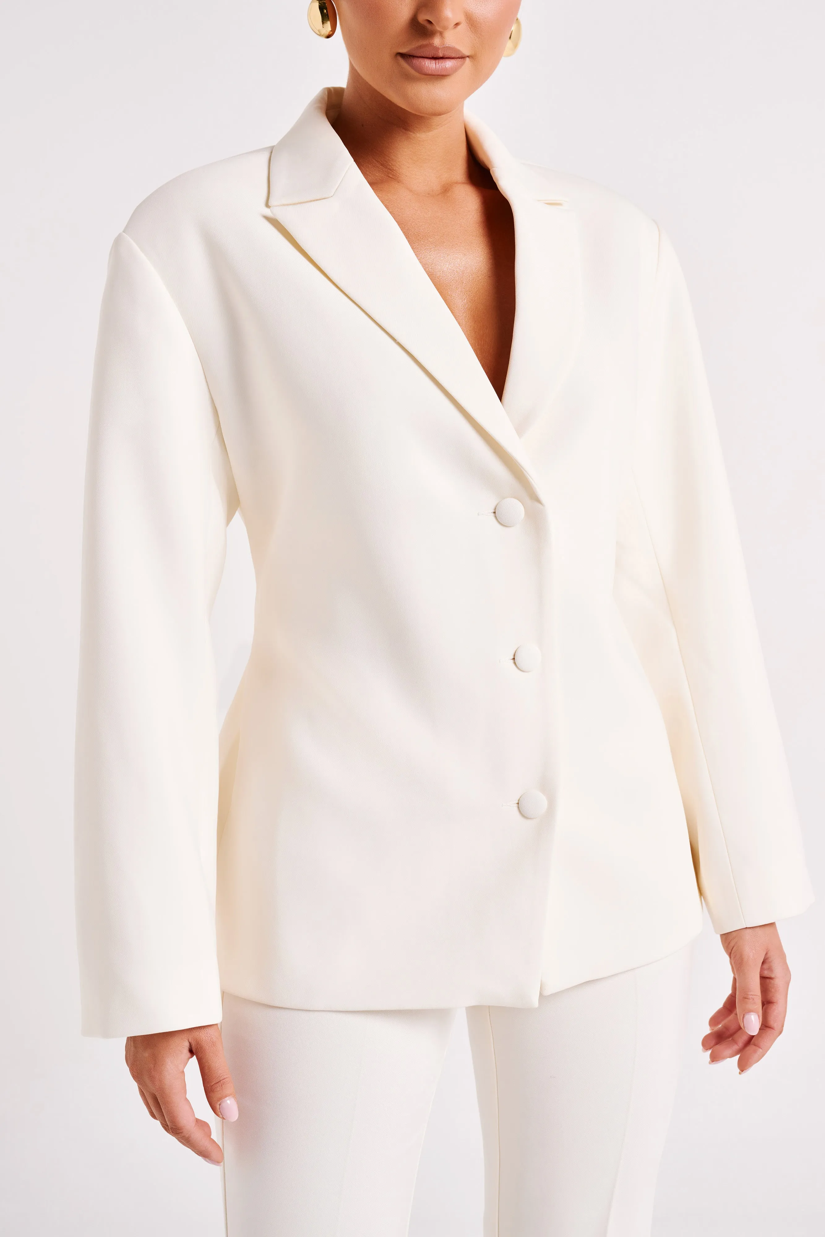 Addie Suiting Blazer - Ivory sold by Meshki product image thumbnail 2