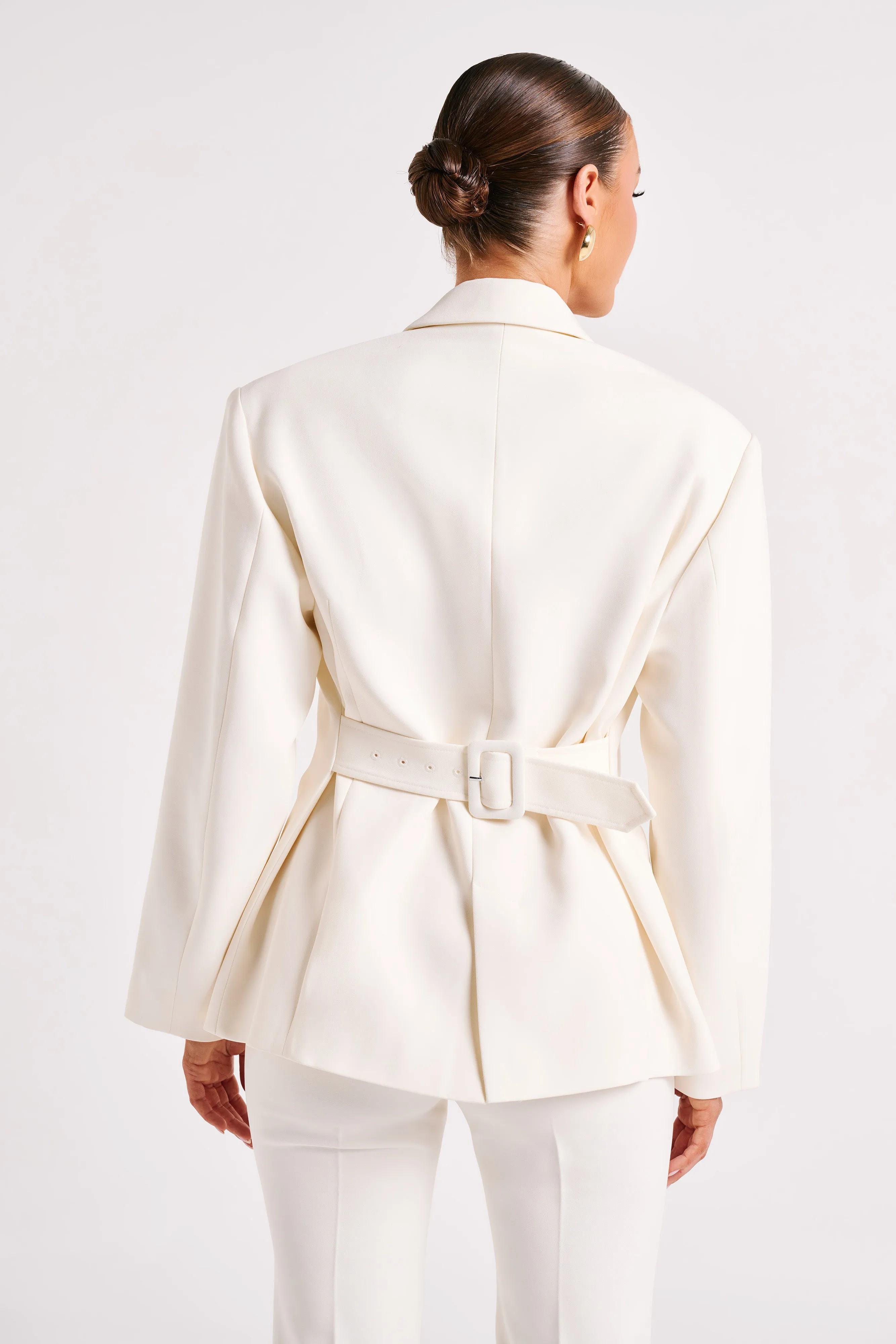 Addie Suiting Blazer - Ivory sold by Meshki product image thumbnail 3
