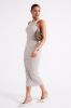 Sienna Midi Knit Dress - Grey sold by Meshki