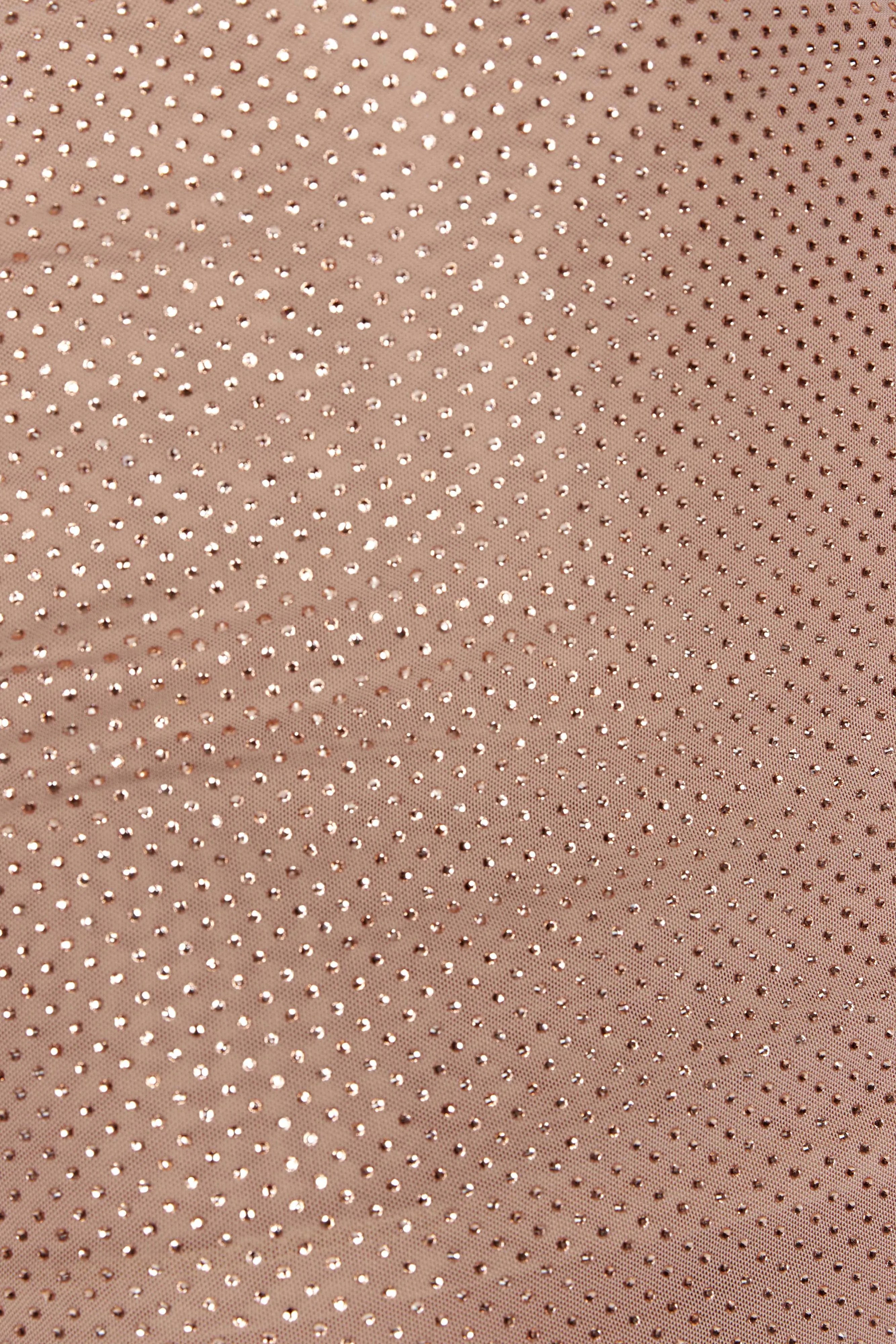 Waverly Strapless Diamante Midi Dress - Nude sold by Meshki product image thumbnail 3