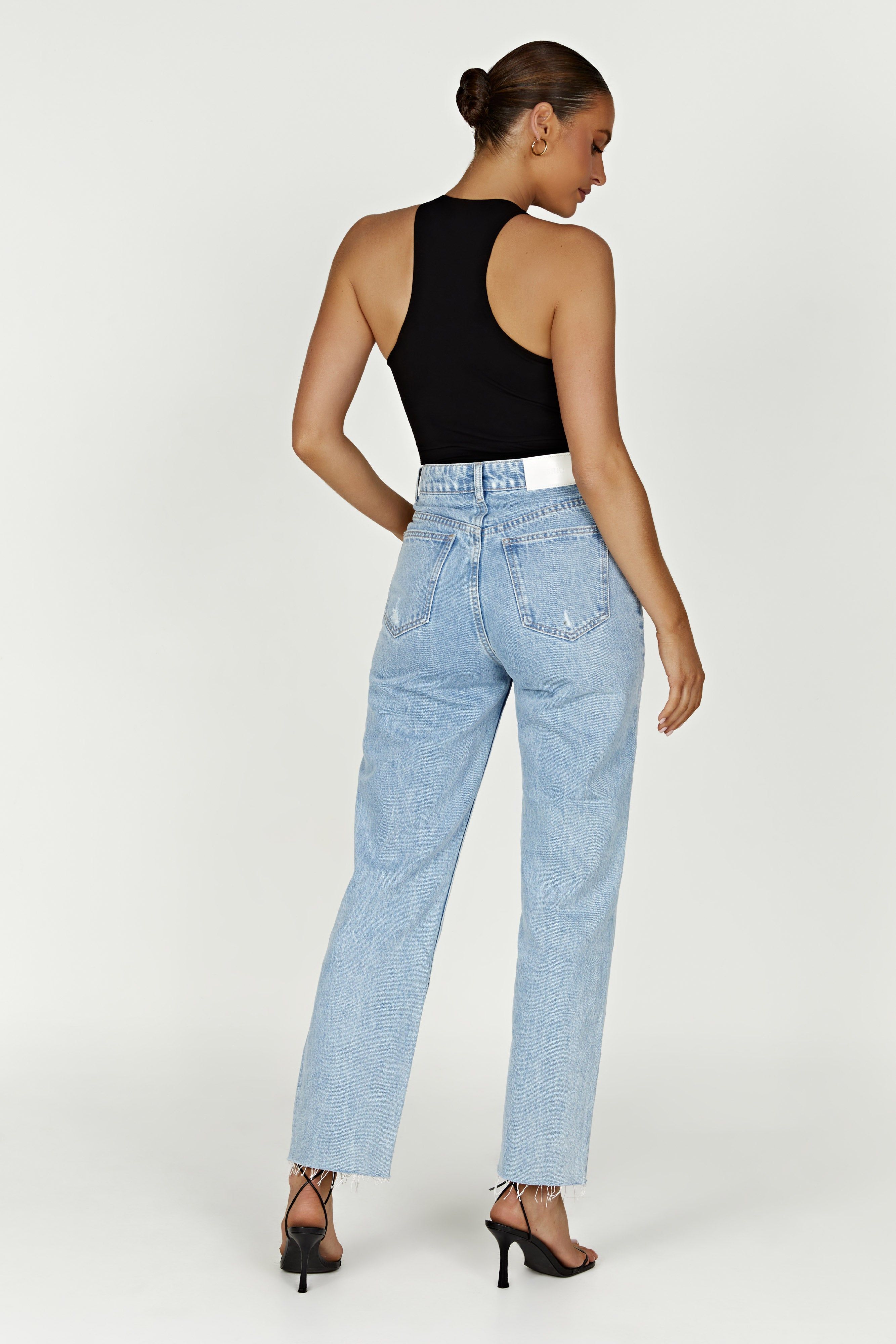 Sawyer Racer Bodysuit - Black sold by Meshki product image thumbnail 5