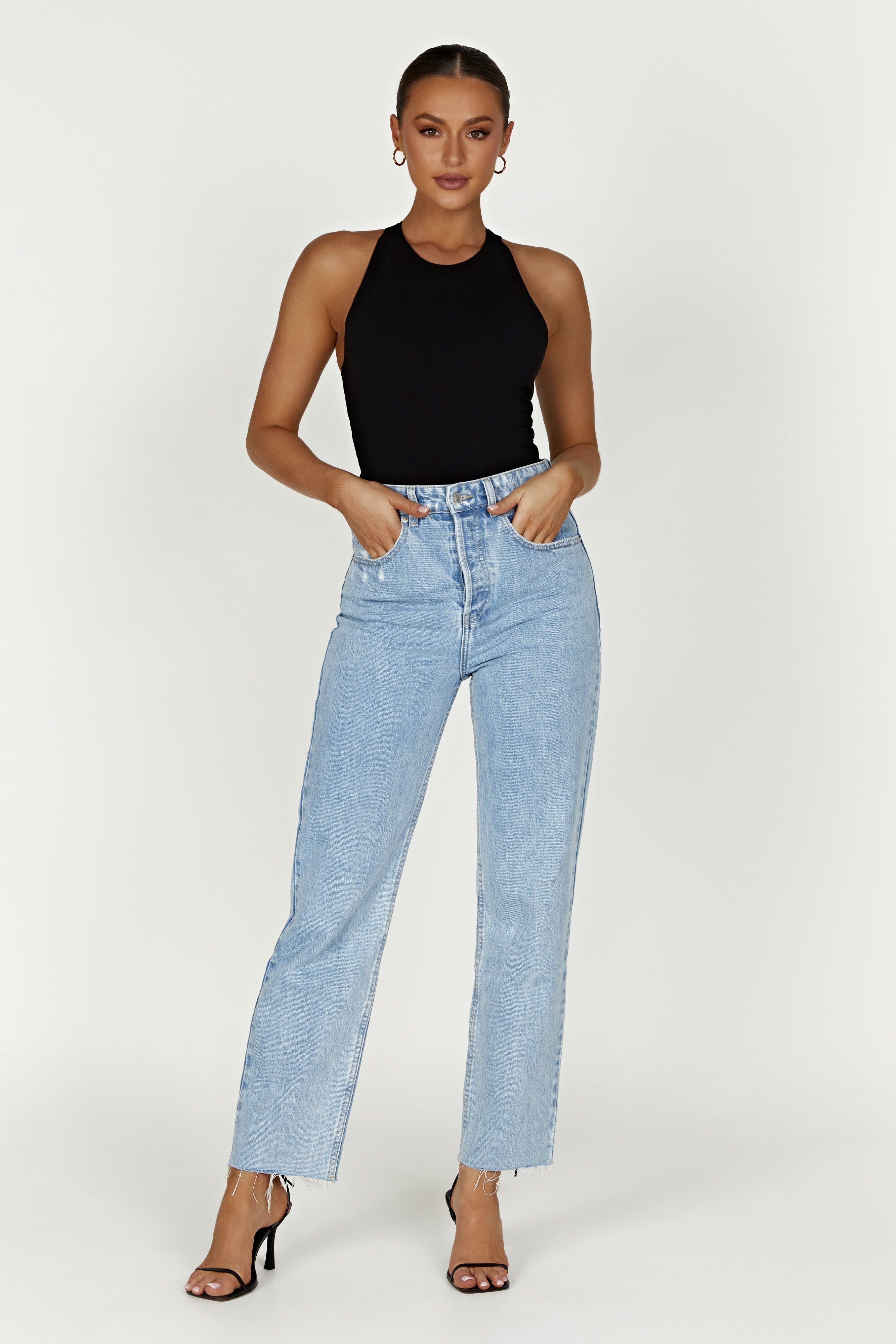 Sawyer Racer Bodysuit - Black sold by Meshki product image thumbnail 3