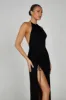 Polly Halter Maxi Dress - Black sold by Meshki
